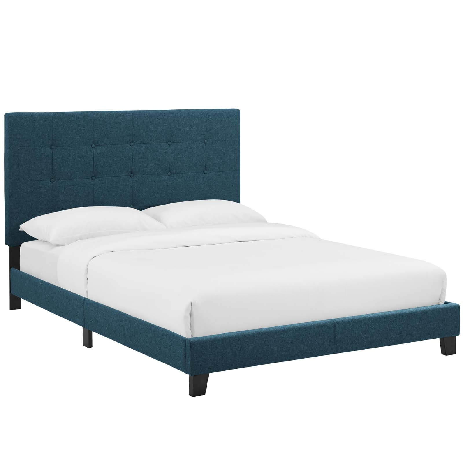 Melanie Tufted Button Fabric Platform Bed