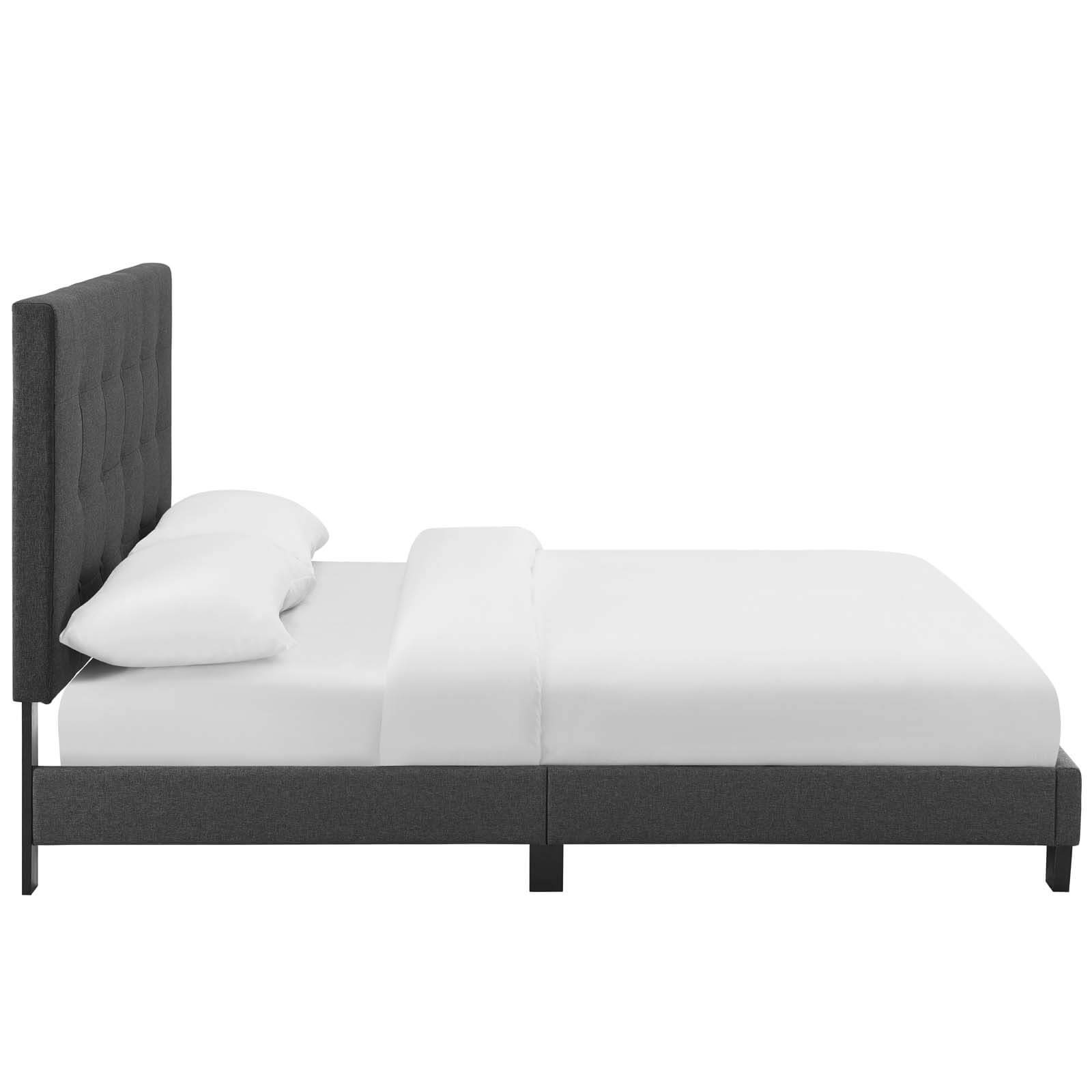 Melanie Tufted Button Fabric Platform Bed