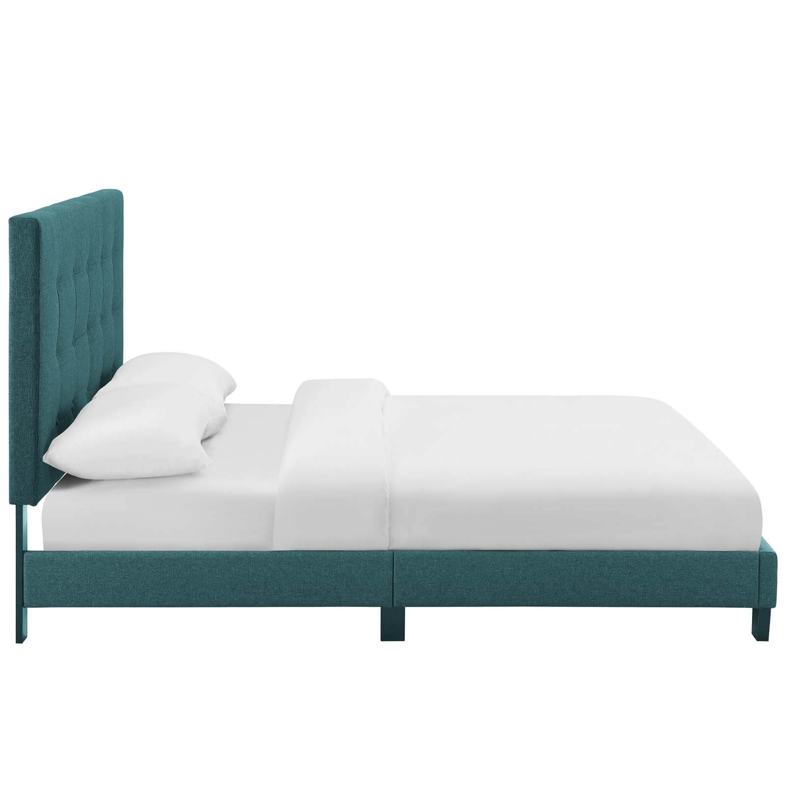 Melanie Tufted Button Fabric Platform Bed
