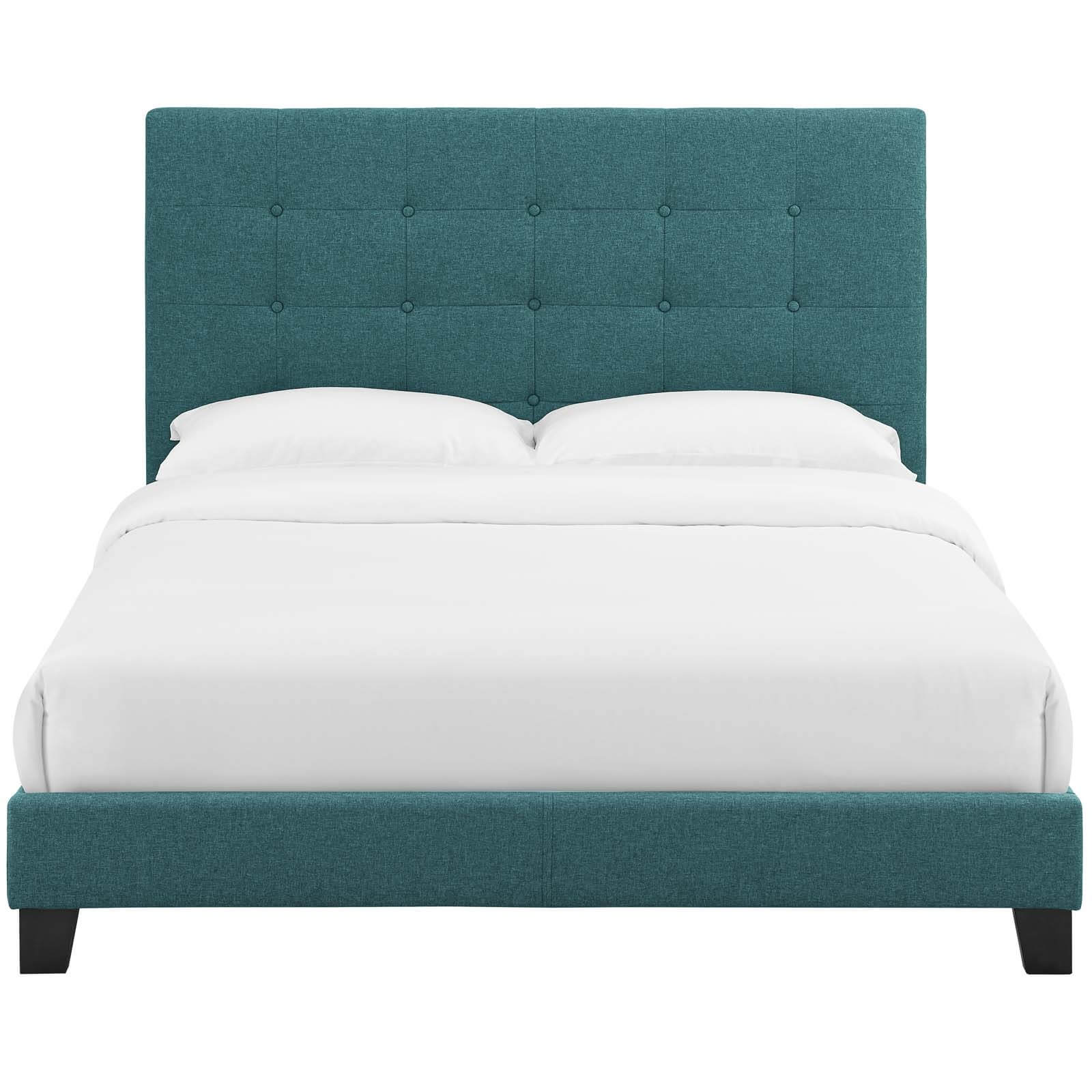 Melanie Tufted Button Fabric Platform Bed