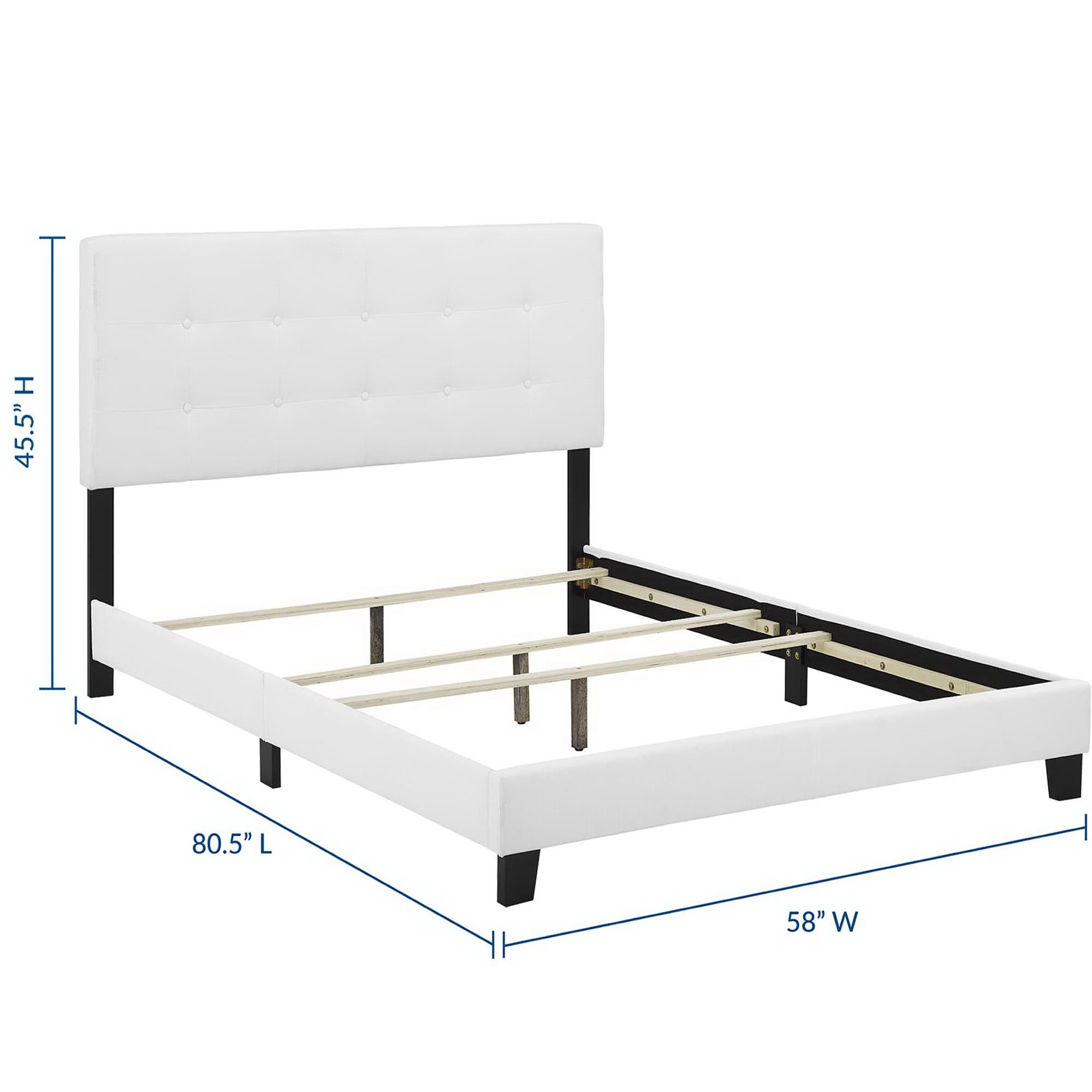 Amira Upholstered Fabric Full Bed