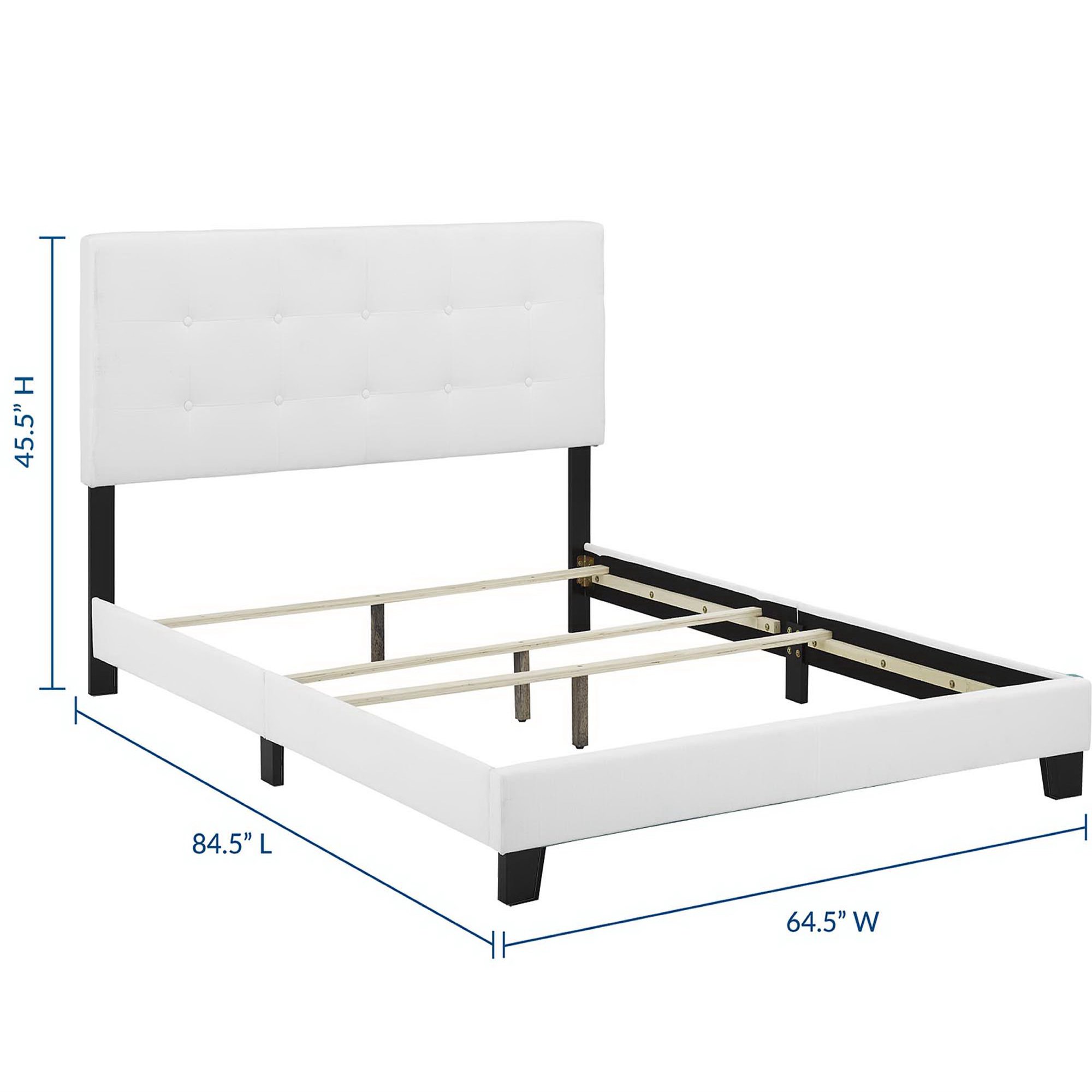 Amira Upholstered Fabric Queen Bed