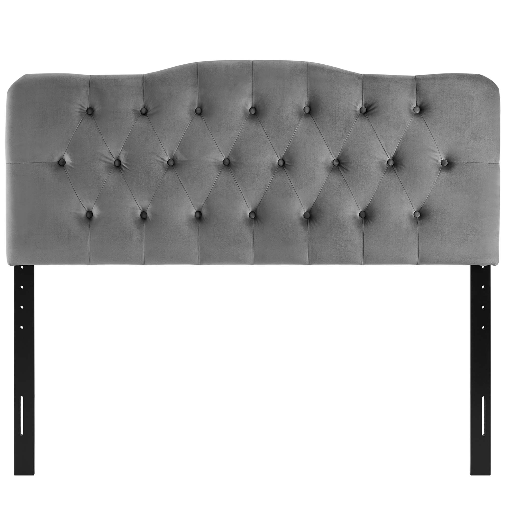 Annabel Diamond Tufted Performance Velvet King Headboard