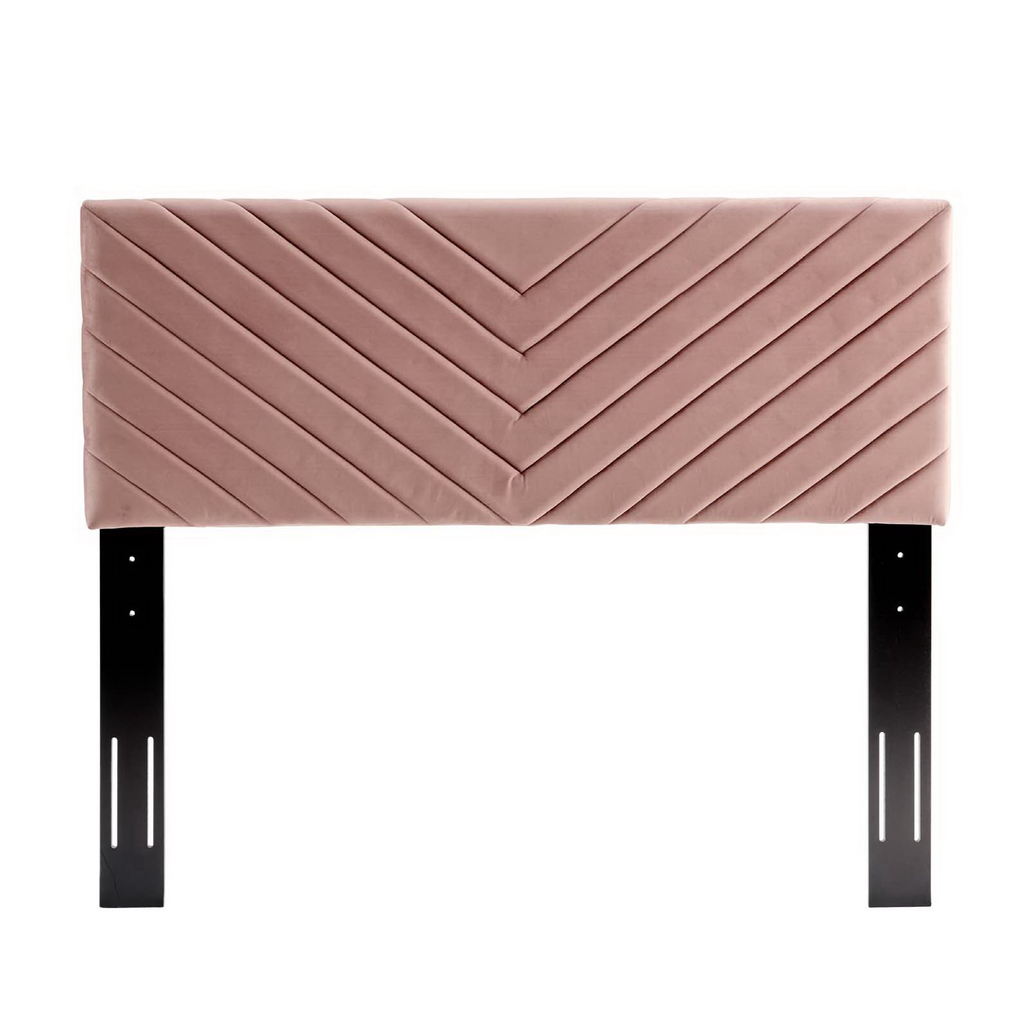 Alyson Angular Channel Tufted Performance Velvet Full/Queen Headboard