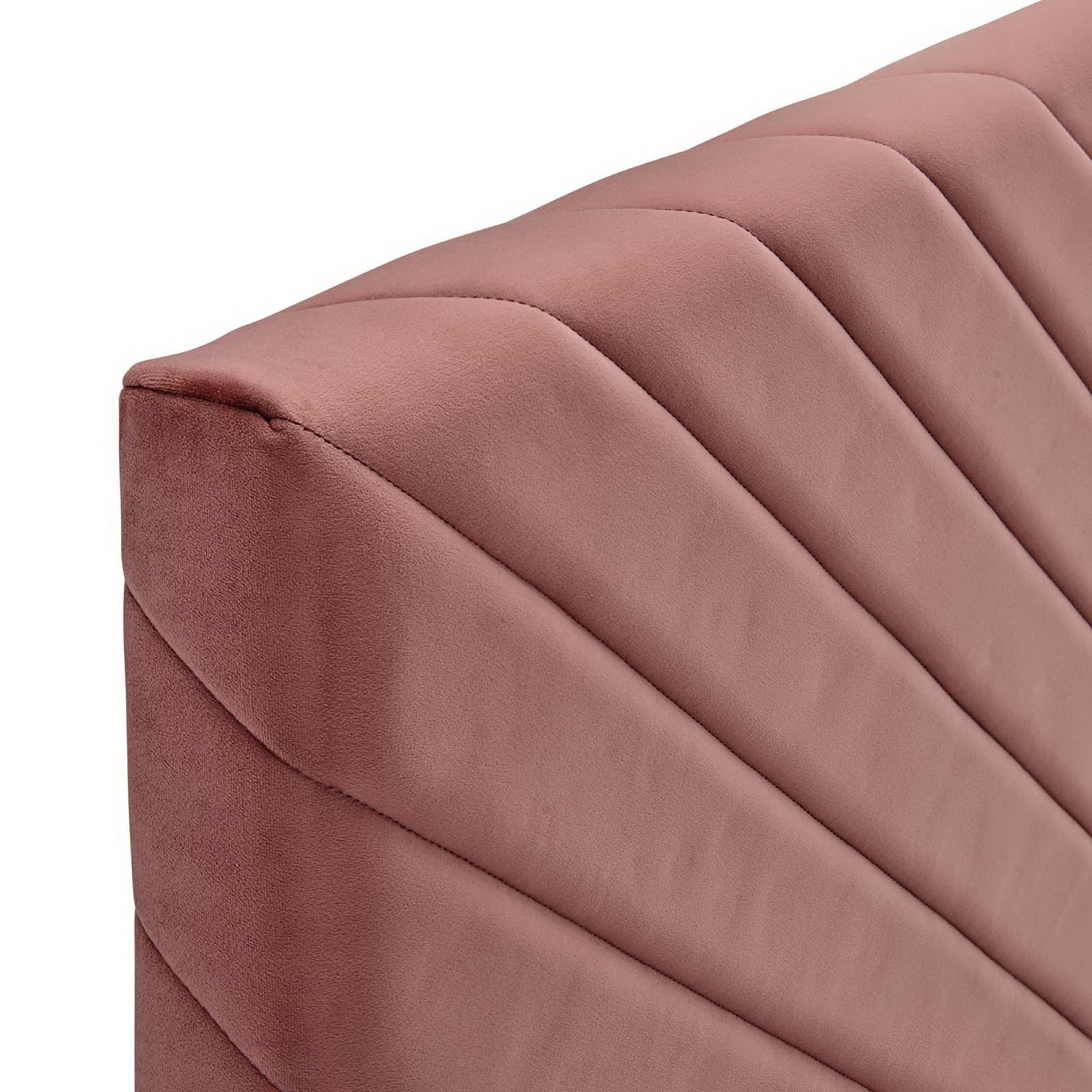 Alyson Angular Channel Tufted Performance Velvet Full/Queen Headboard