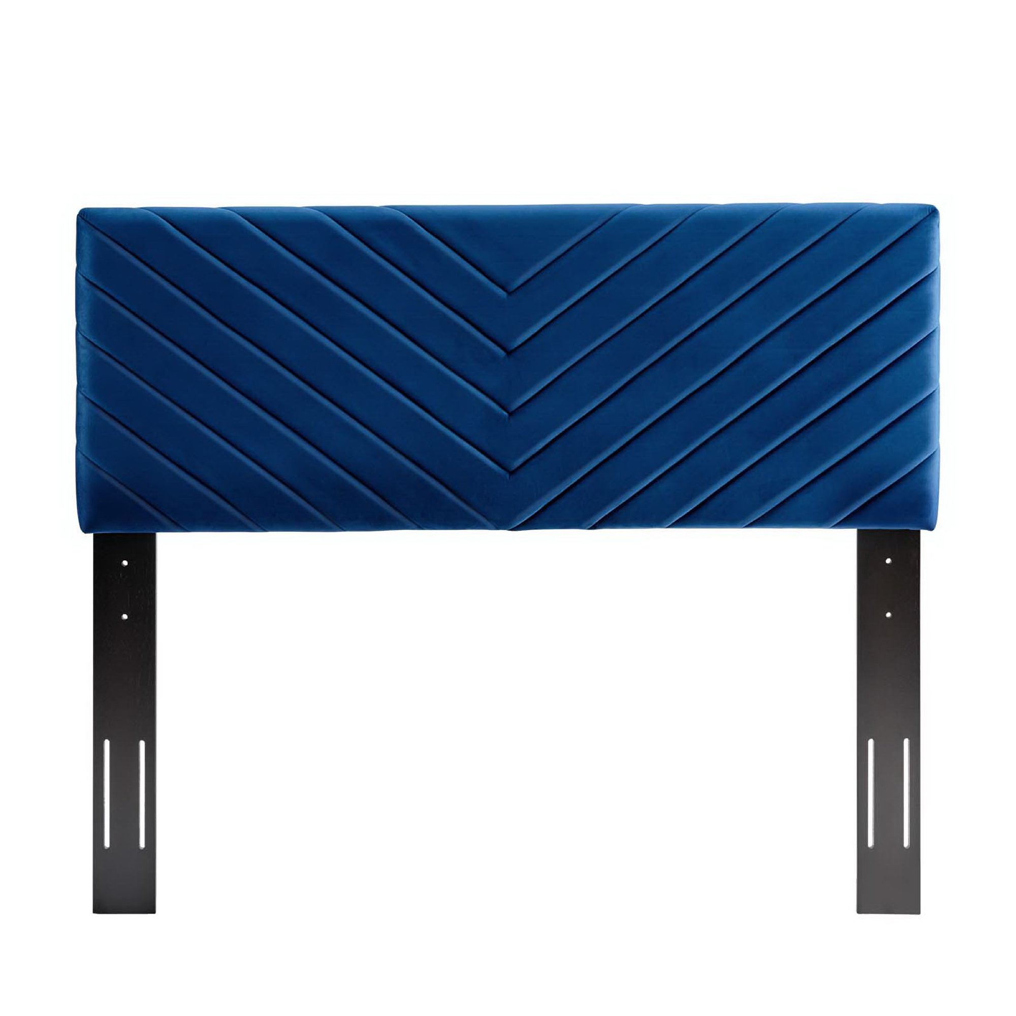 Alyson Angular Channel Tufted Performance Velvet Full/Queen Headboard