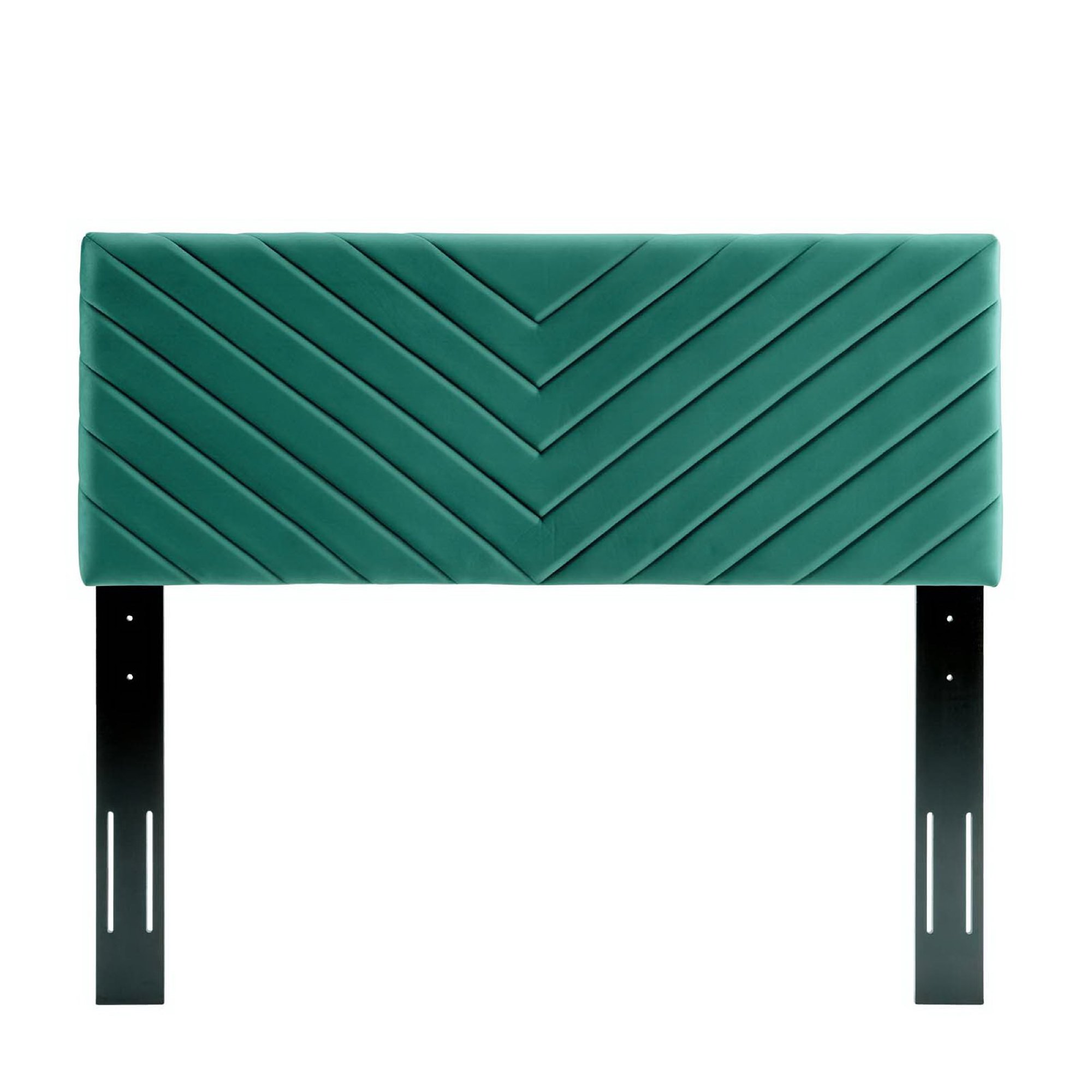 Alyson Angular Channel Tufted Performance Velvet Full/Queen Headboard
