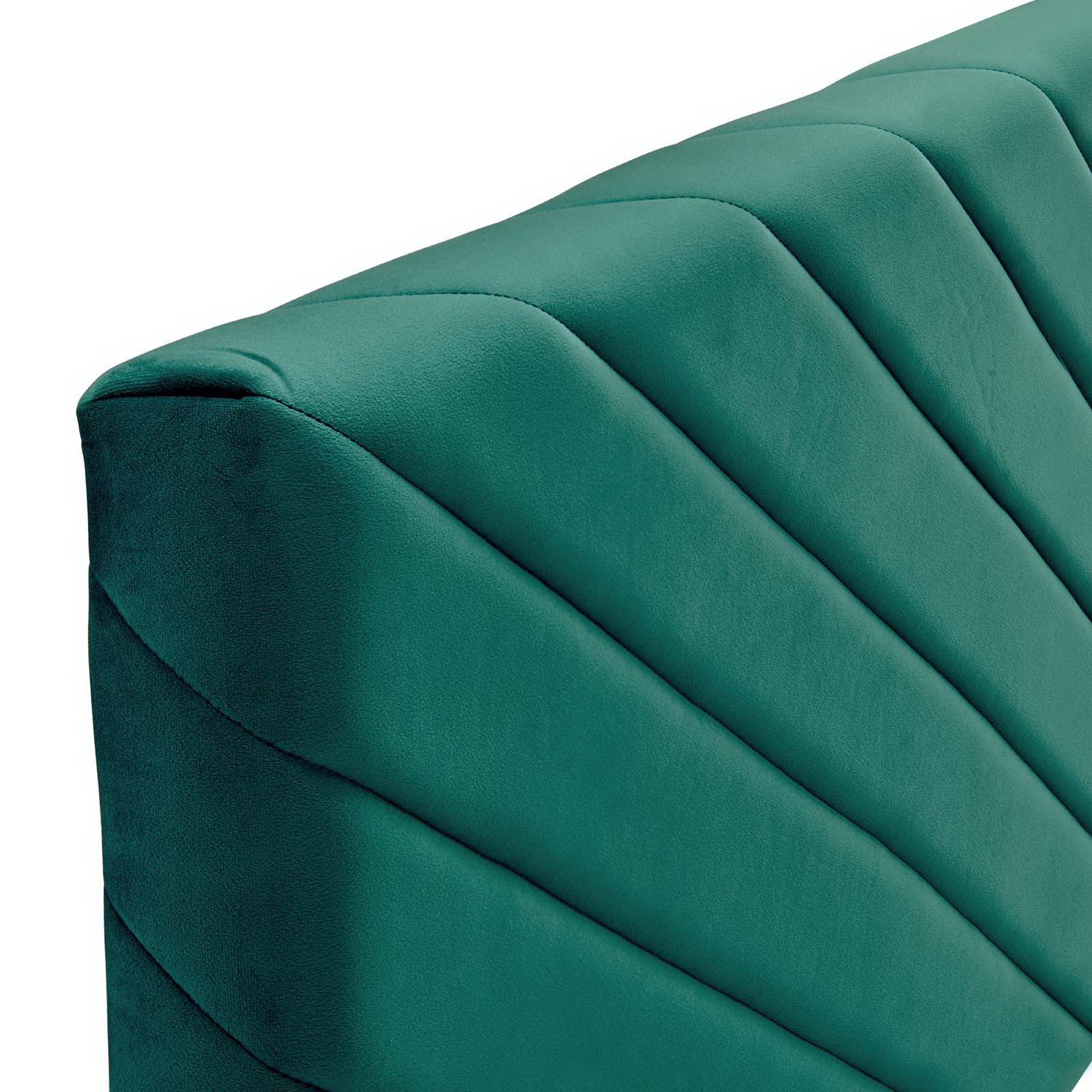 Alyson Angular Channel Tufted Performance Velvet Full/Queen Headboard