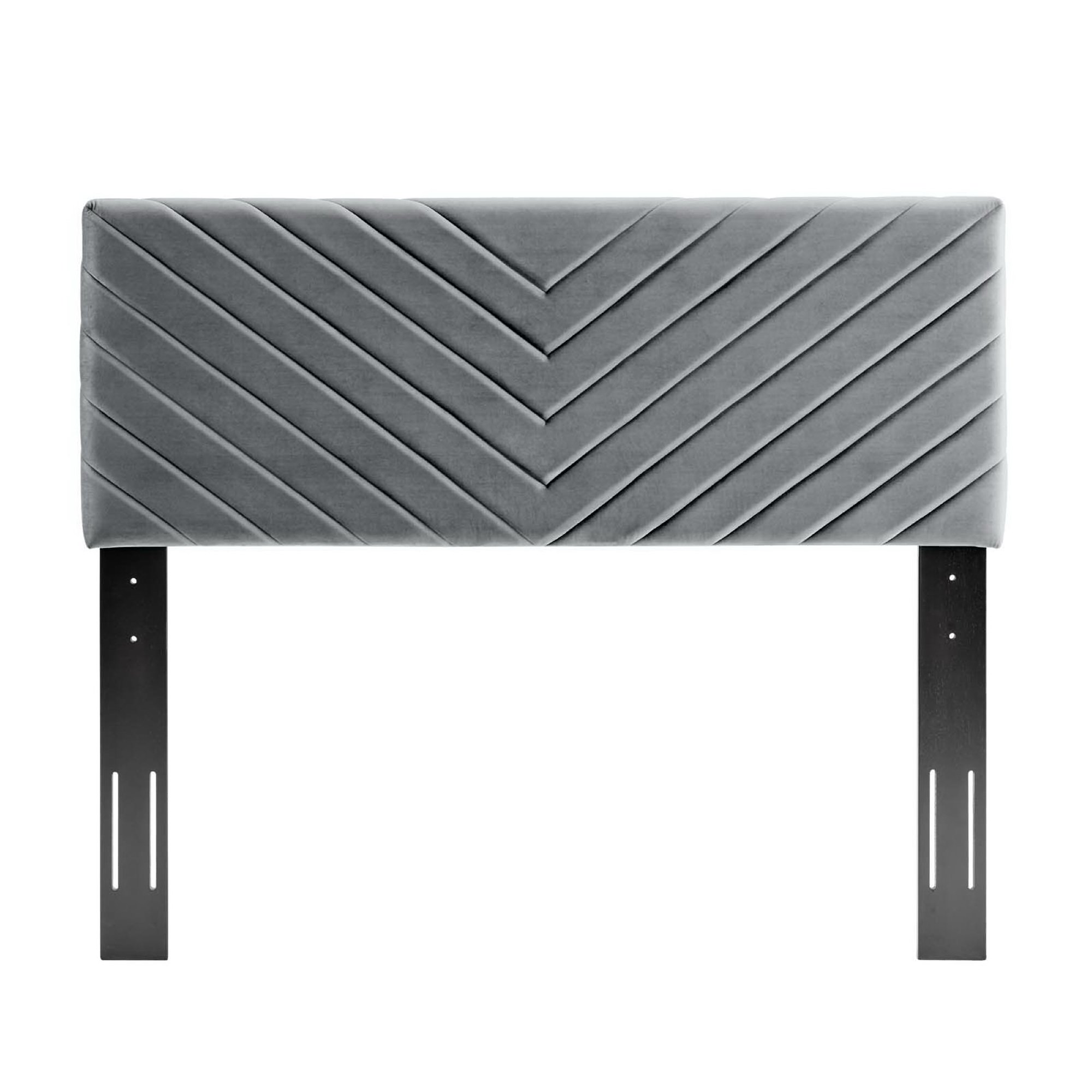Alyson Angular Channel Tufted Performance Velvet King/California King Headboard