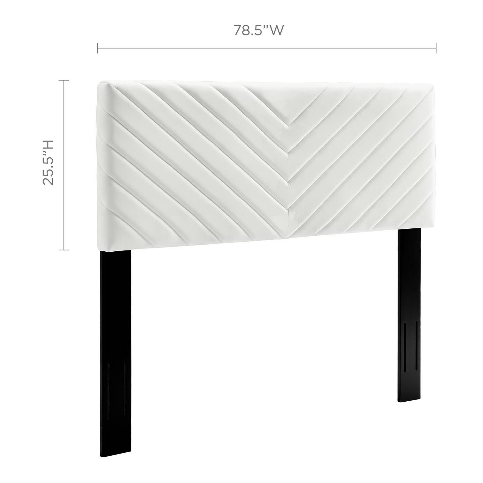 Alyson Angular Channel Tufted Performance Velvet King/California King Headboard