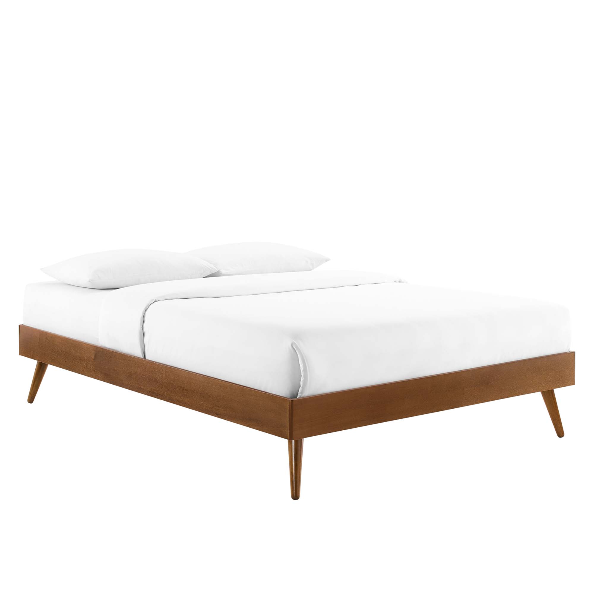 Willow Wood Platform Bed With Splayed Legs