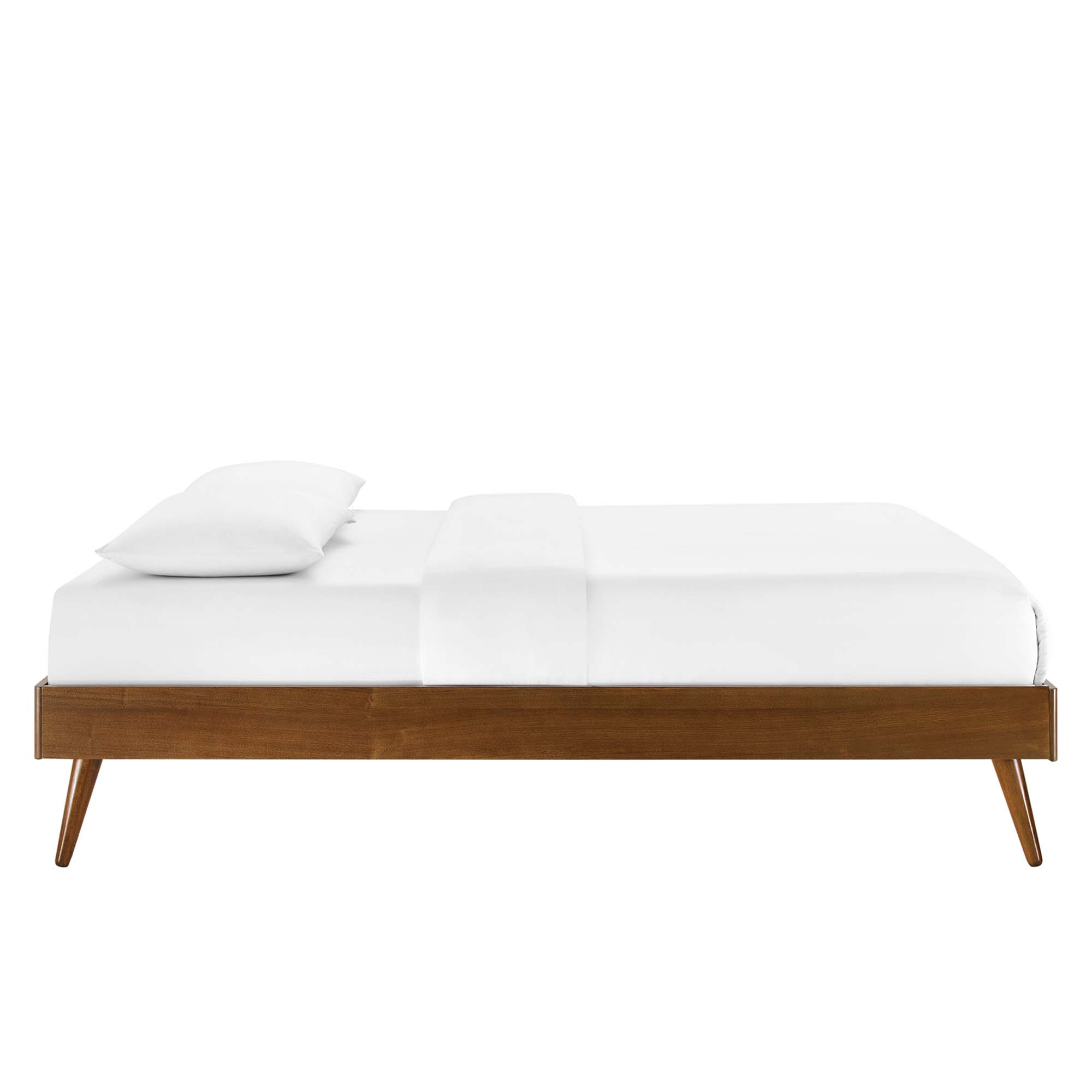 Willow Wood Platform Bed With Splayed Legs