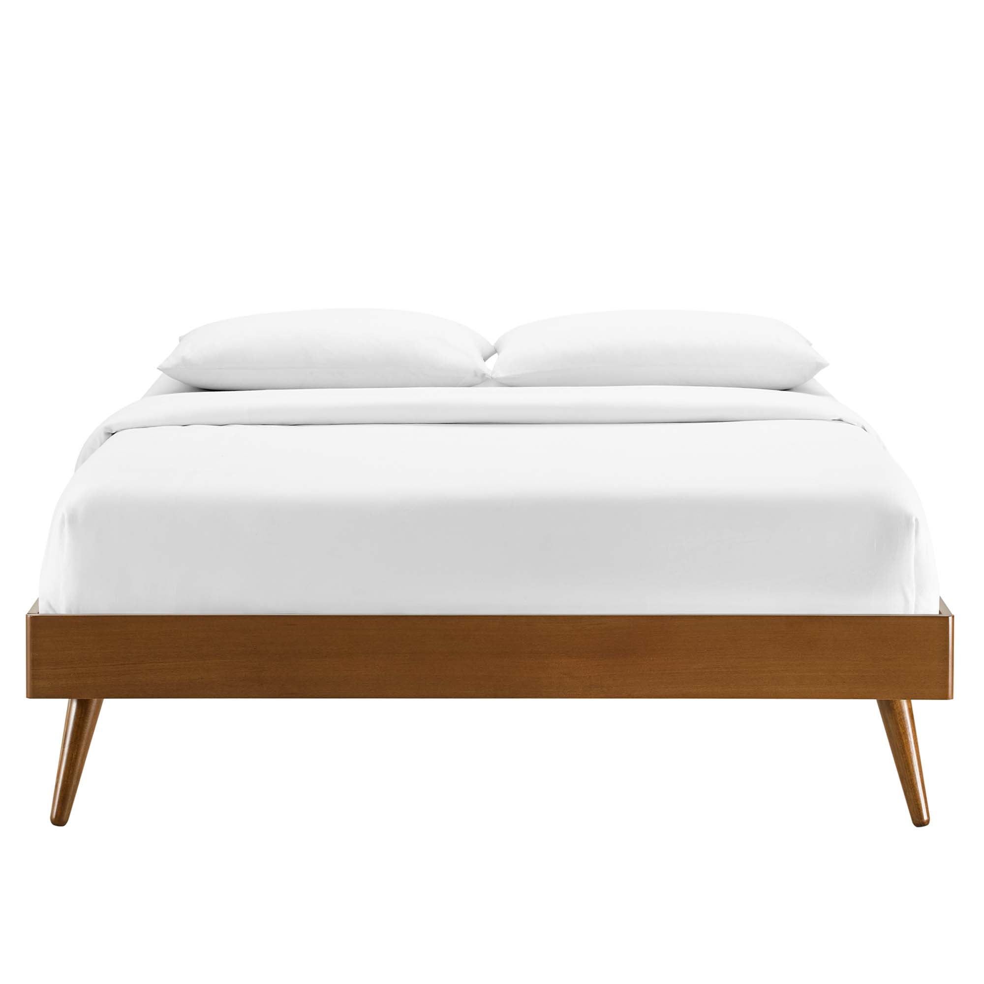 Willow Wood Platform Bed With Splayed Legs