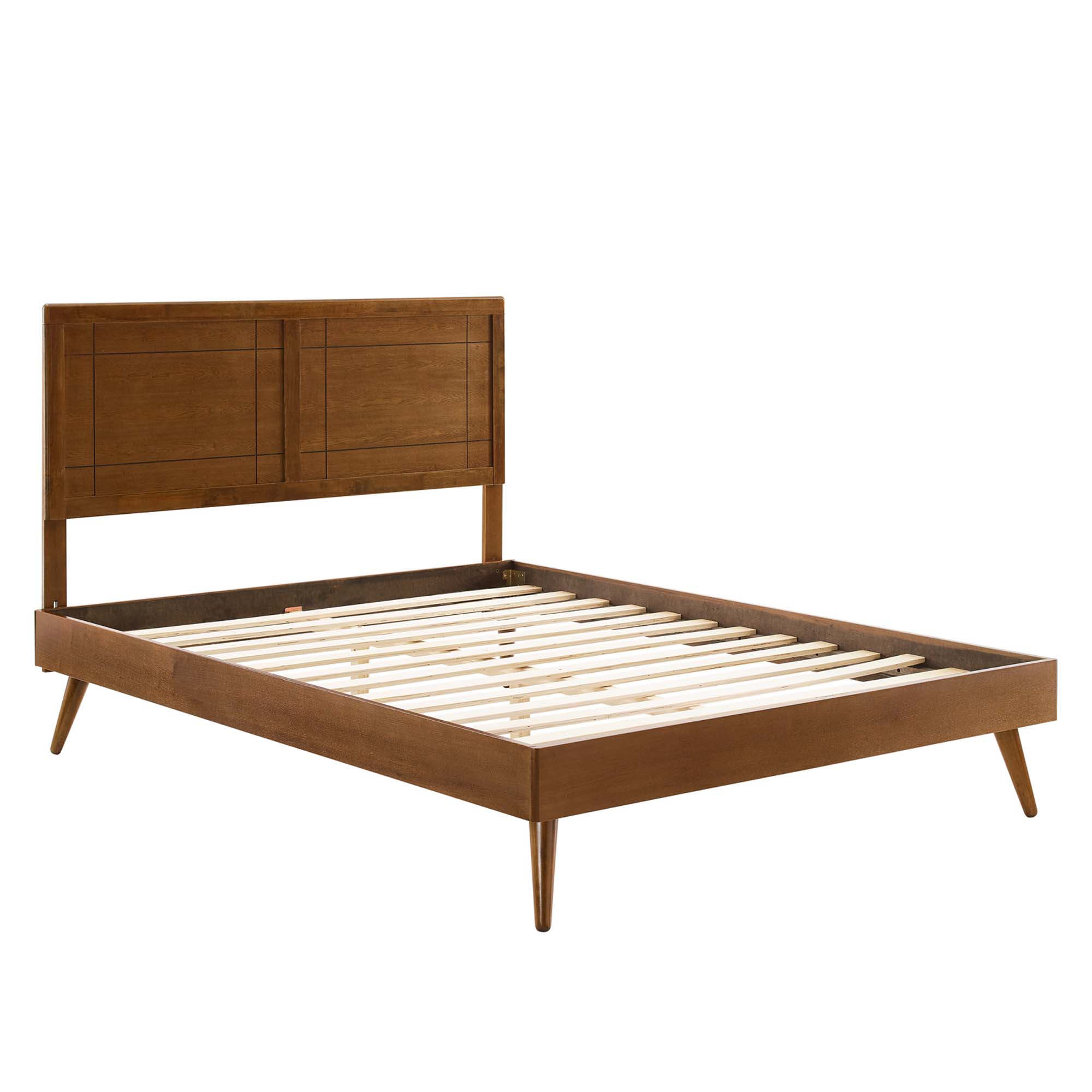 Marlee Wood Queen Platform Bed With Splayed Legs