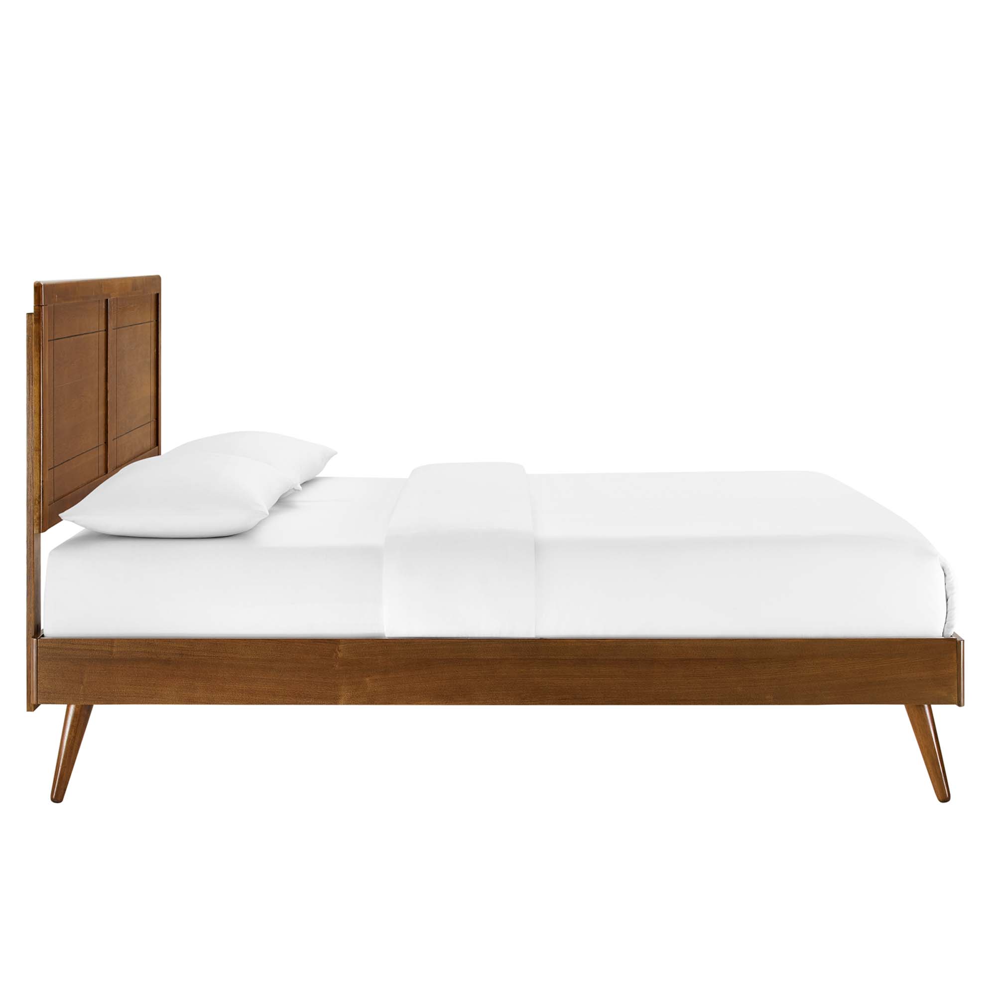 Marlee Wood Queen Platform Bed With Splayed Legs