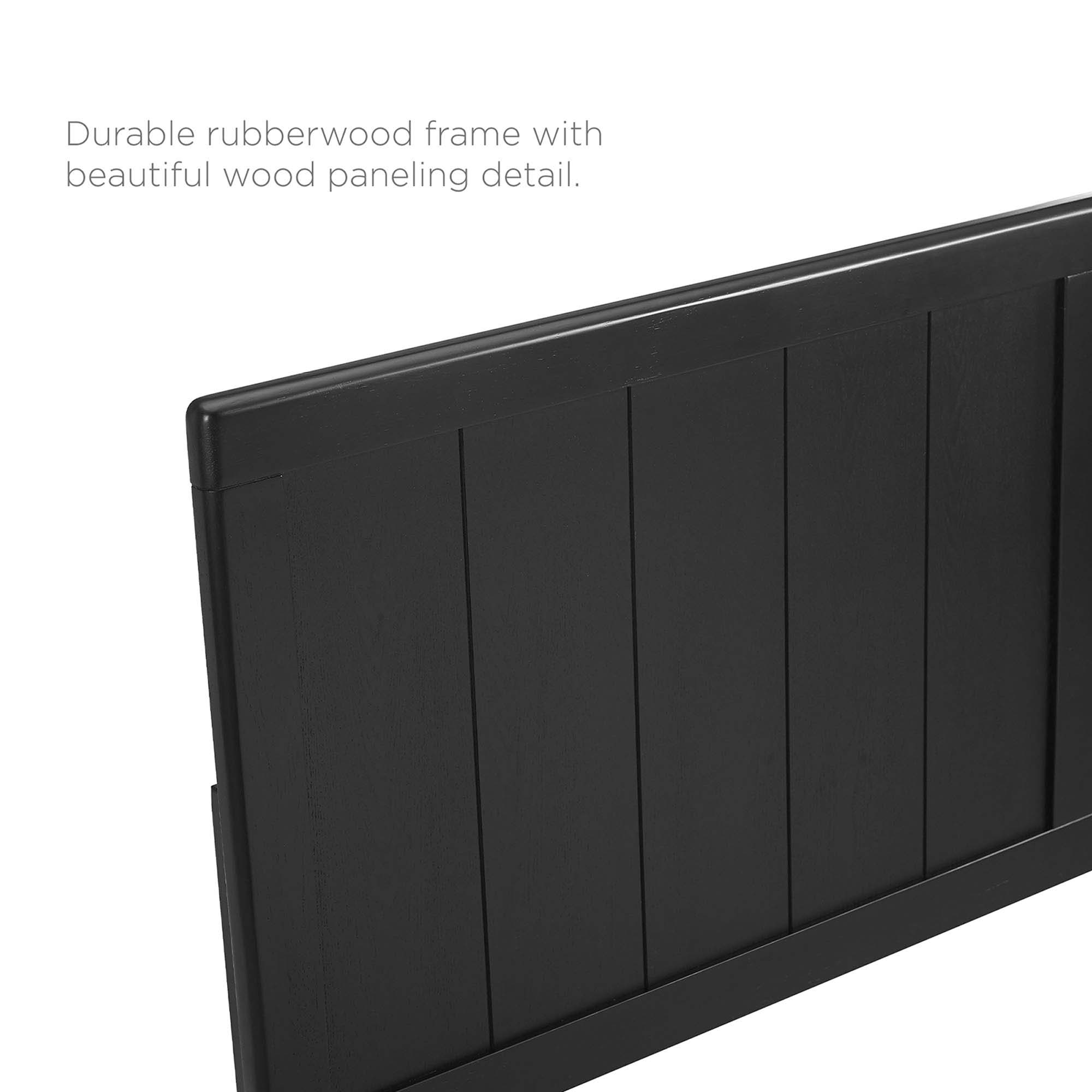Alana Wood Full Platform Bed With Splayed Legs