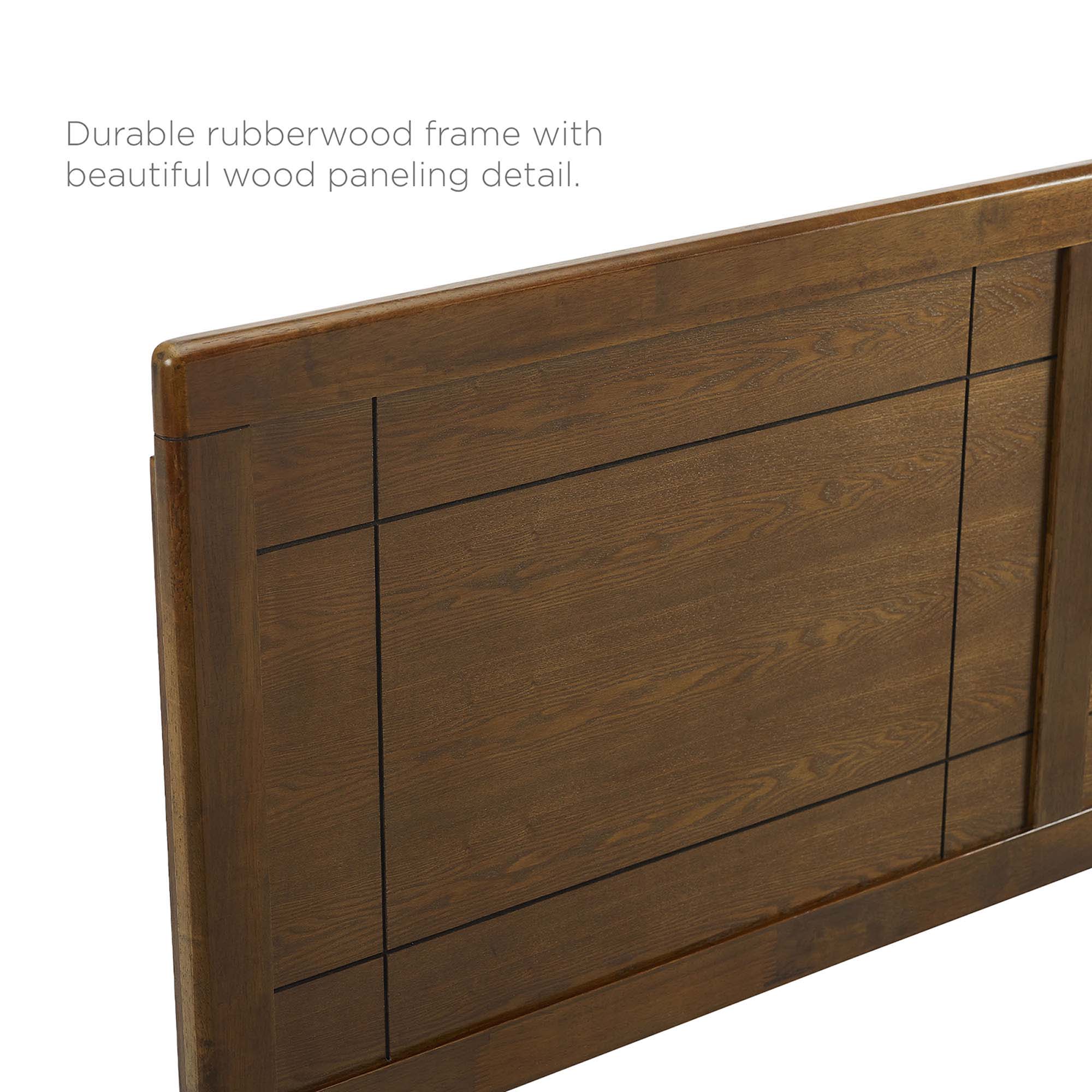 Marlee Wood King Platform Bed With Angular Frame