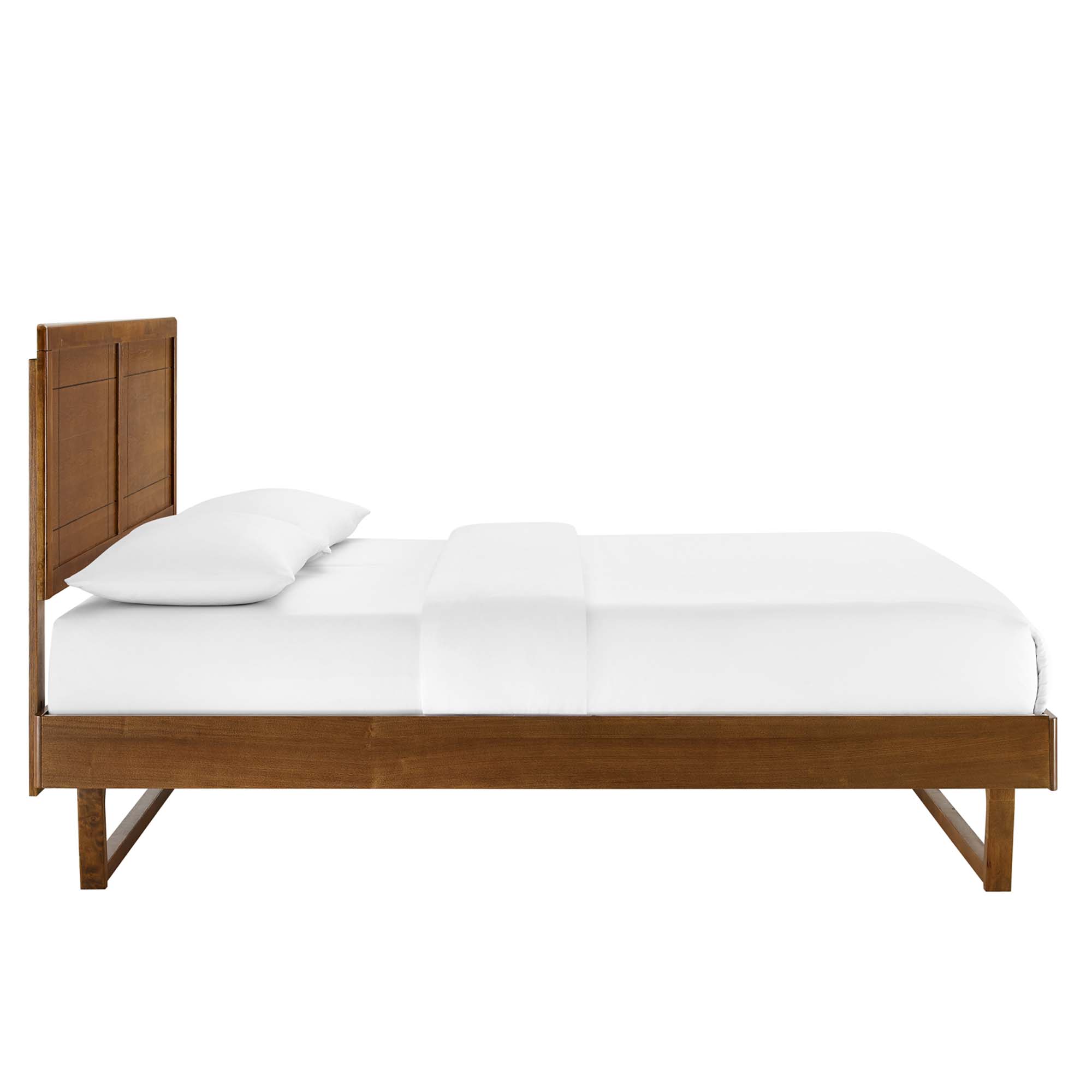 Marlee Wood Twin Platform Bed With Angular Frame