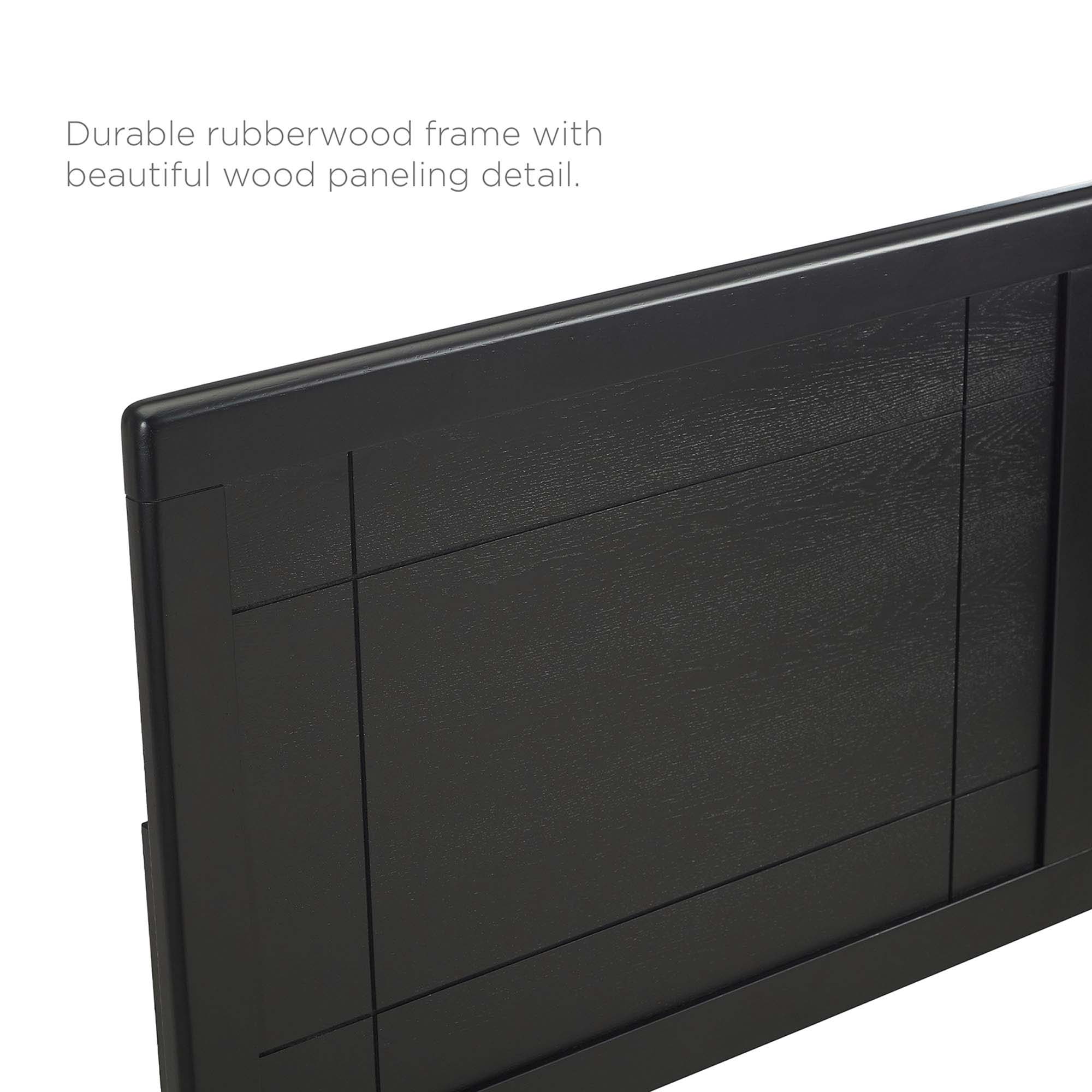 Marlee Wood King Platform Bed With Splayed Legs