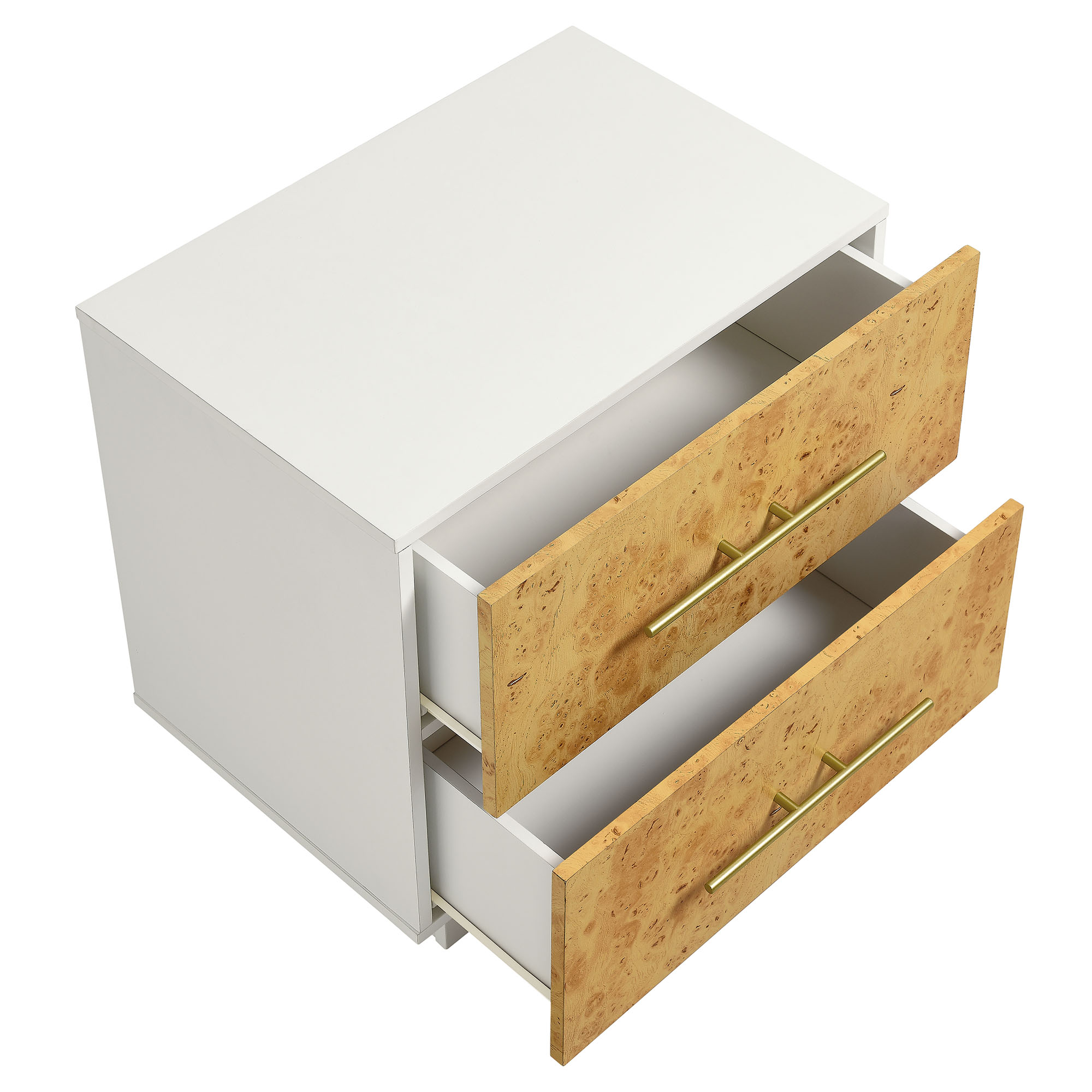 Abel 2-Drawer Wood Nightstand