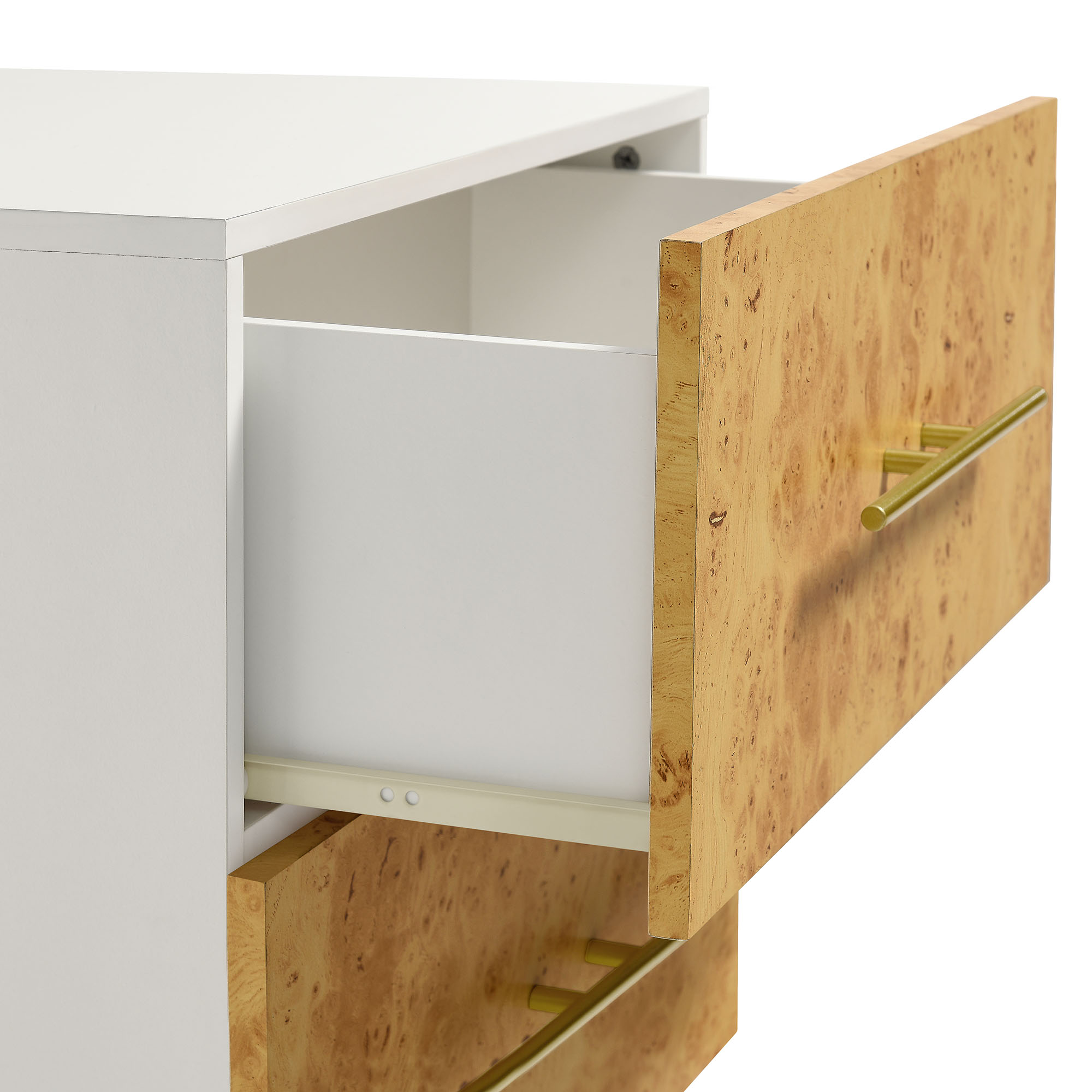 Abel 2-Drawer Wood Nightstand