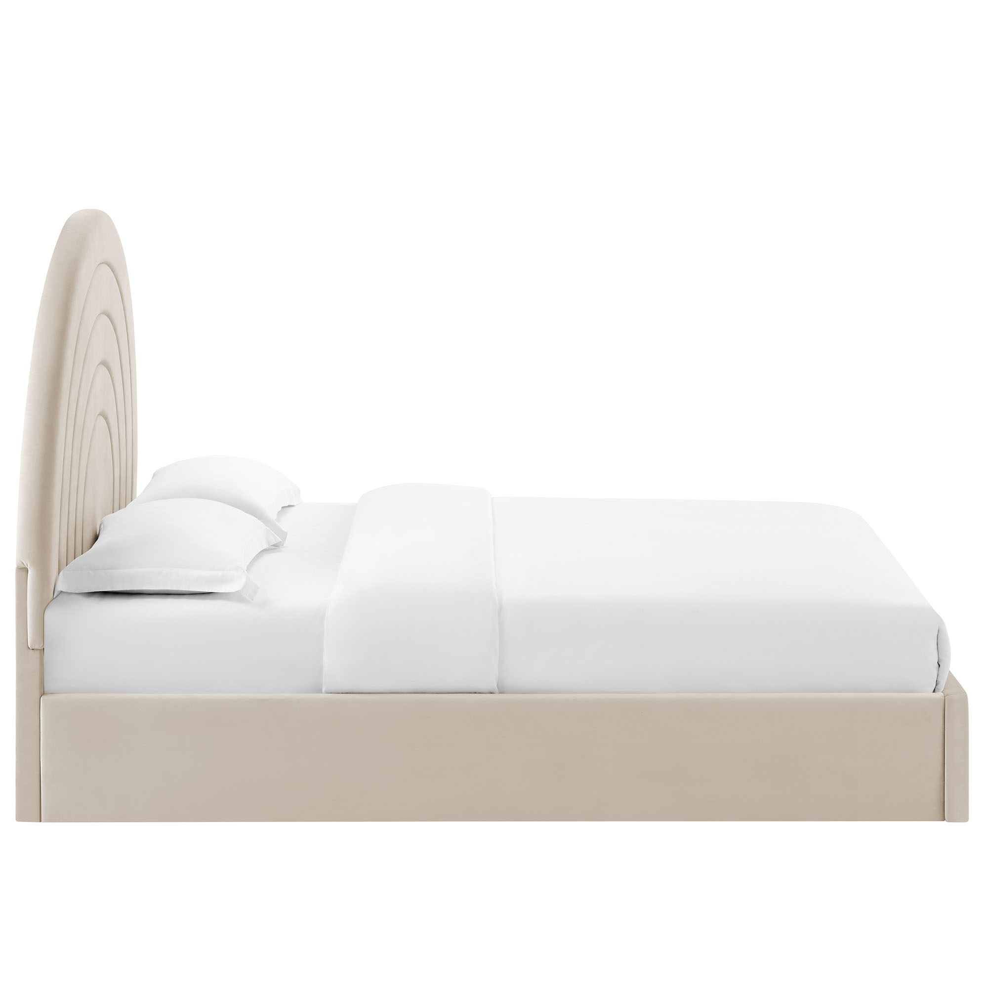 Solana Arched Performance Velvet Twin Platform Bed by Modway