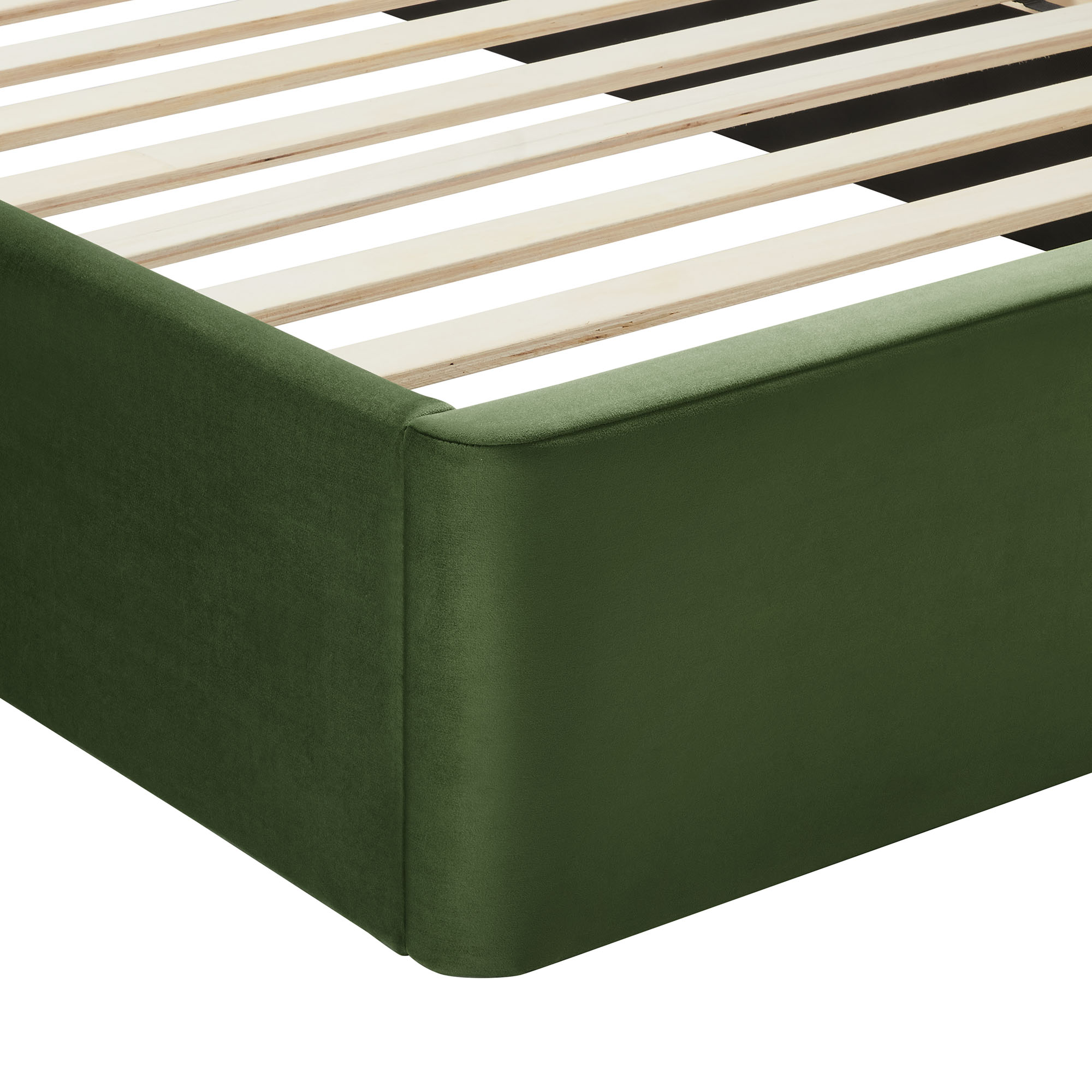 Solana Arched Performance Velvet King Platform Bed