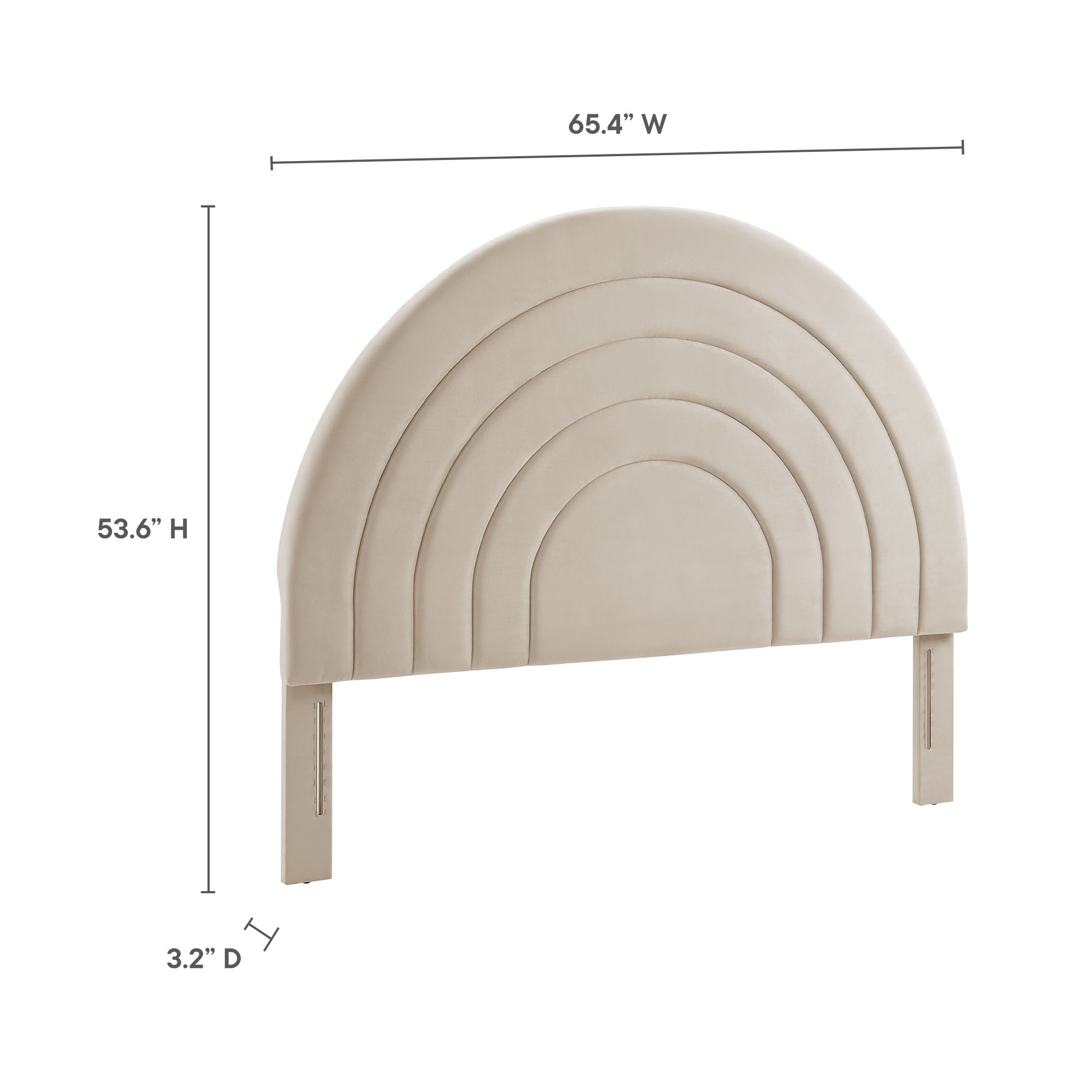 Solana Arched Performance Velvet King Platform Bed by Modway