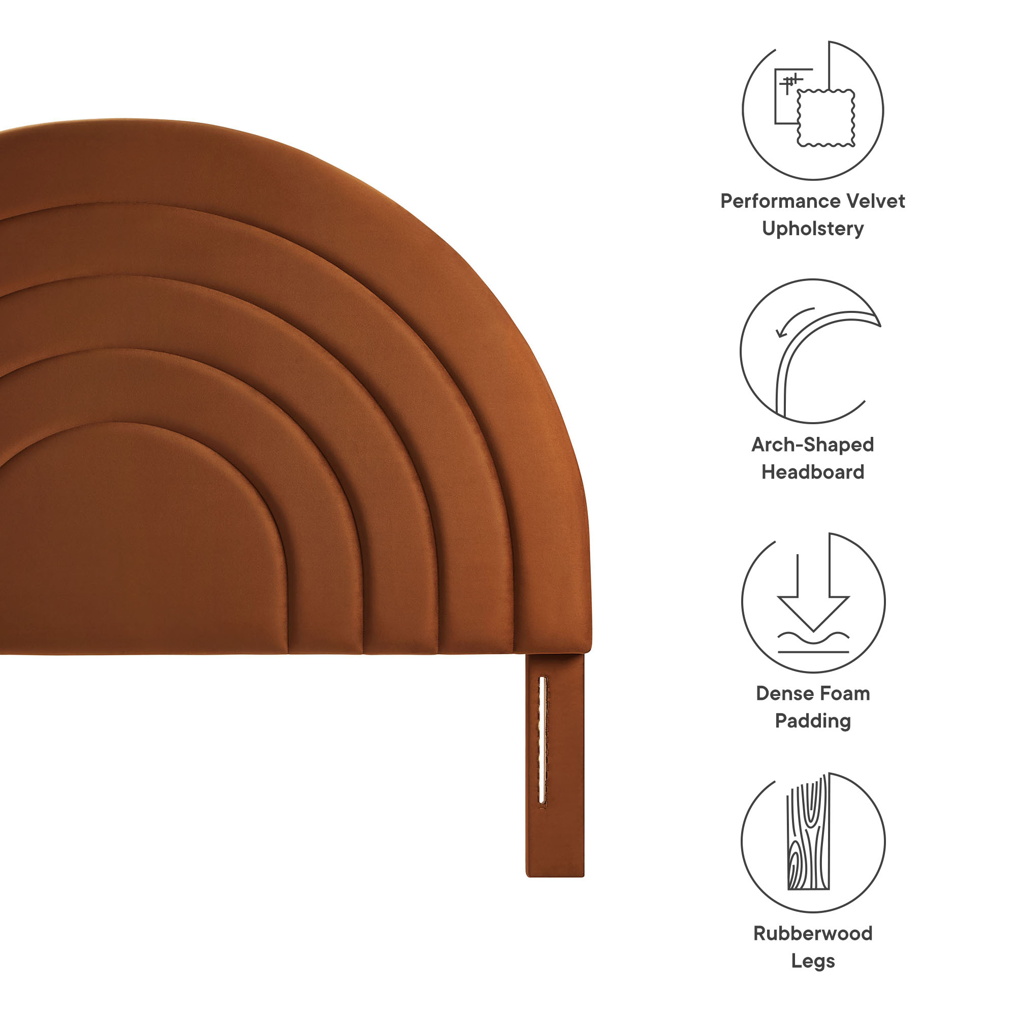 Resistant Performance Velvet Headboard for Twin Beds