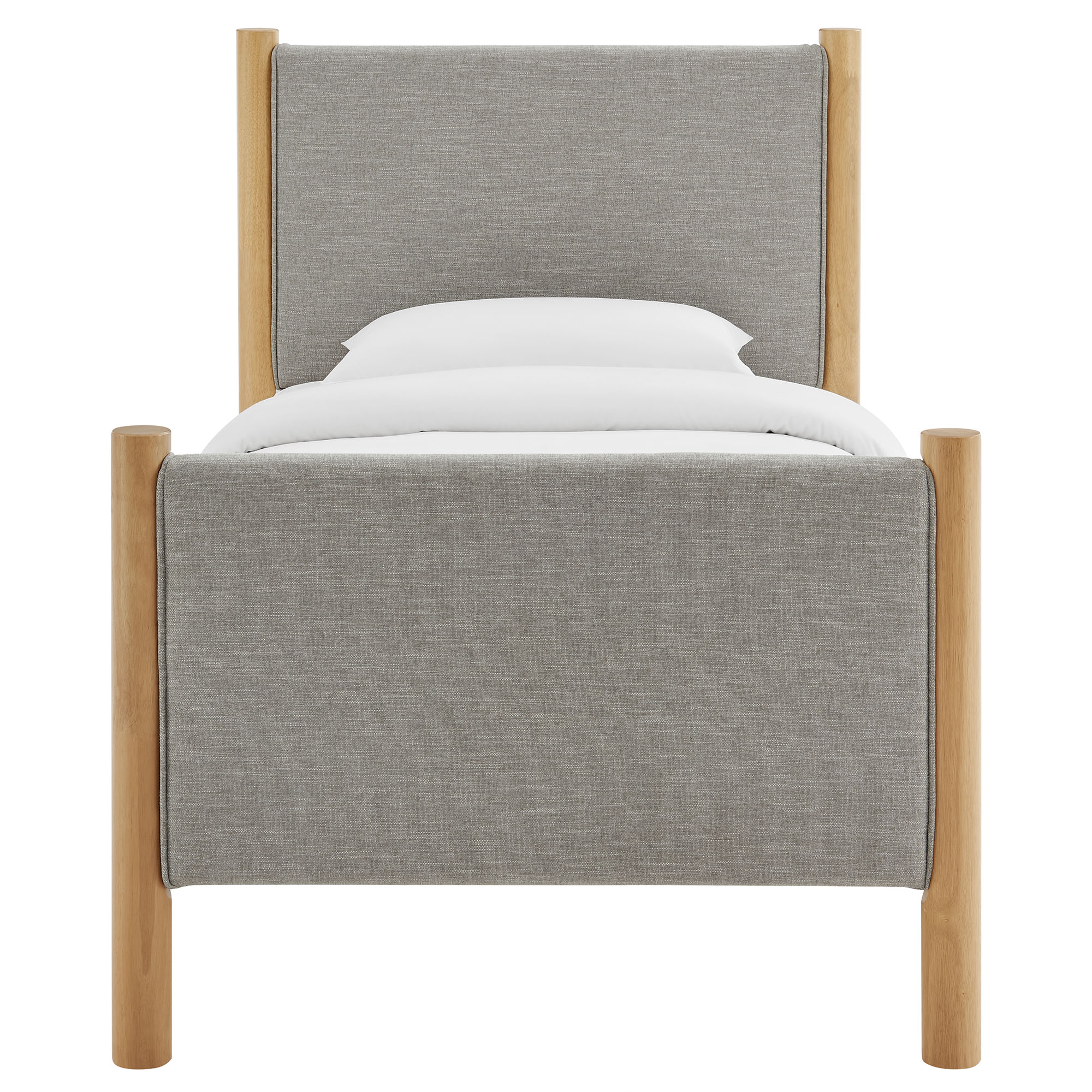 Maven Twin Size Fabric Upholstered Platform Bed