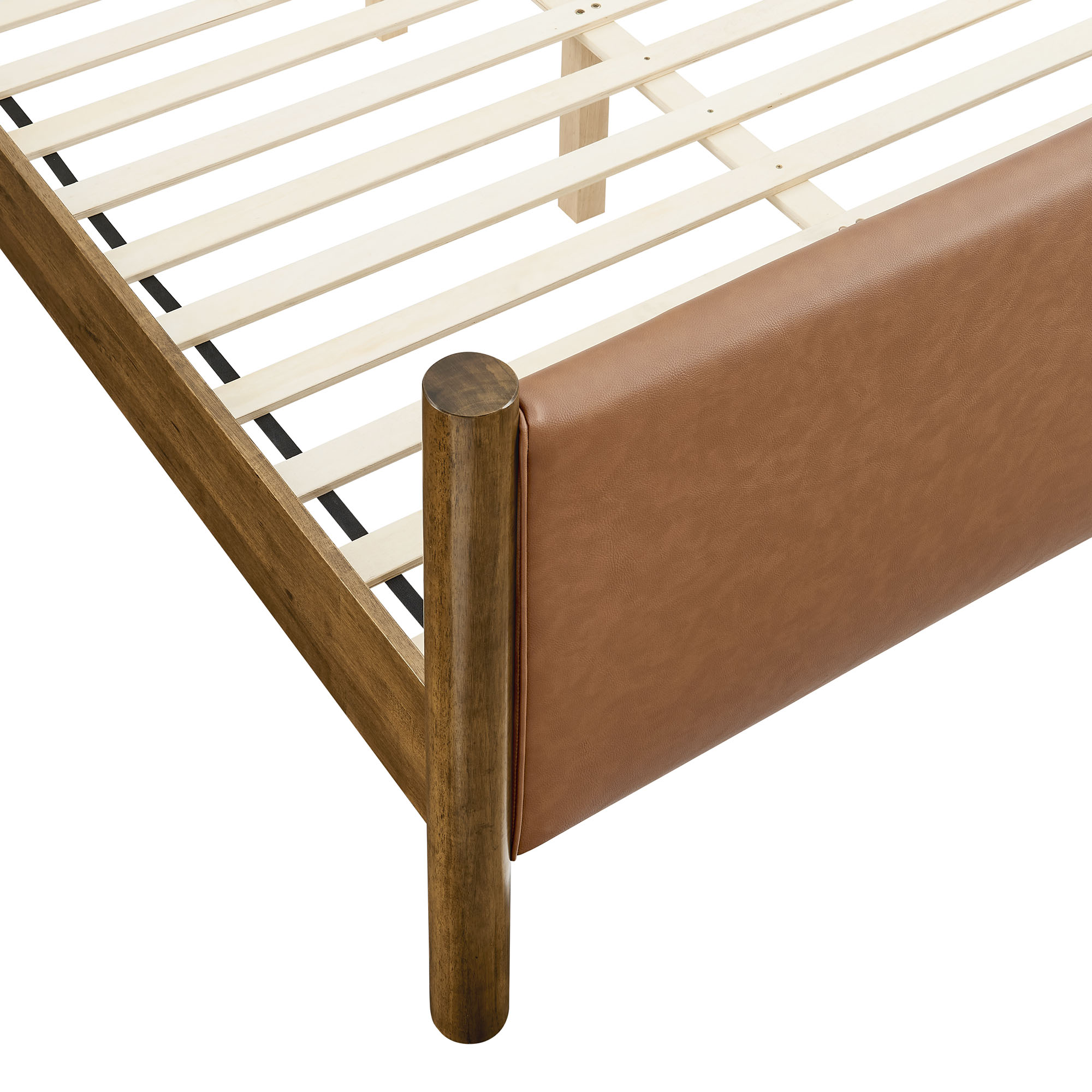 Maven Full Size Vegan Leather Upholstered Platform Bed