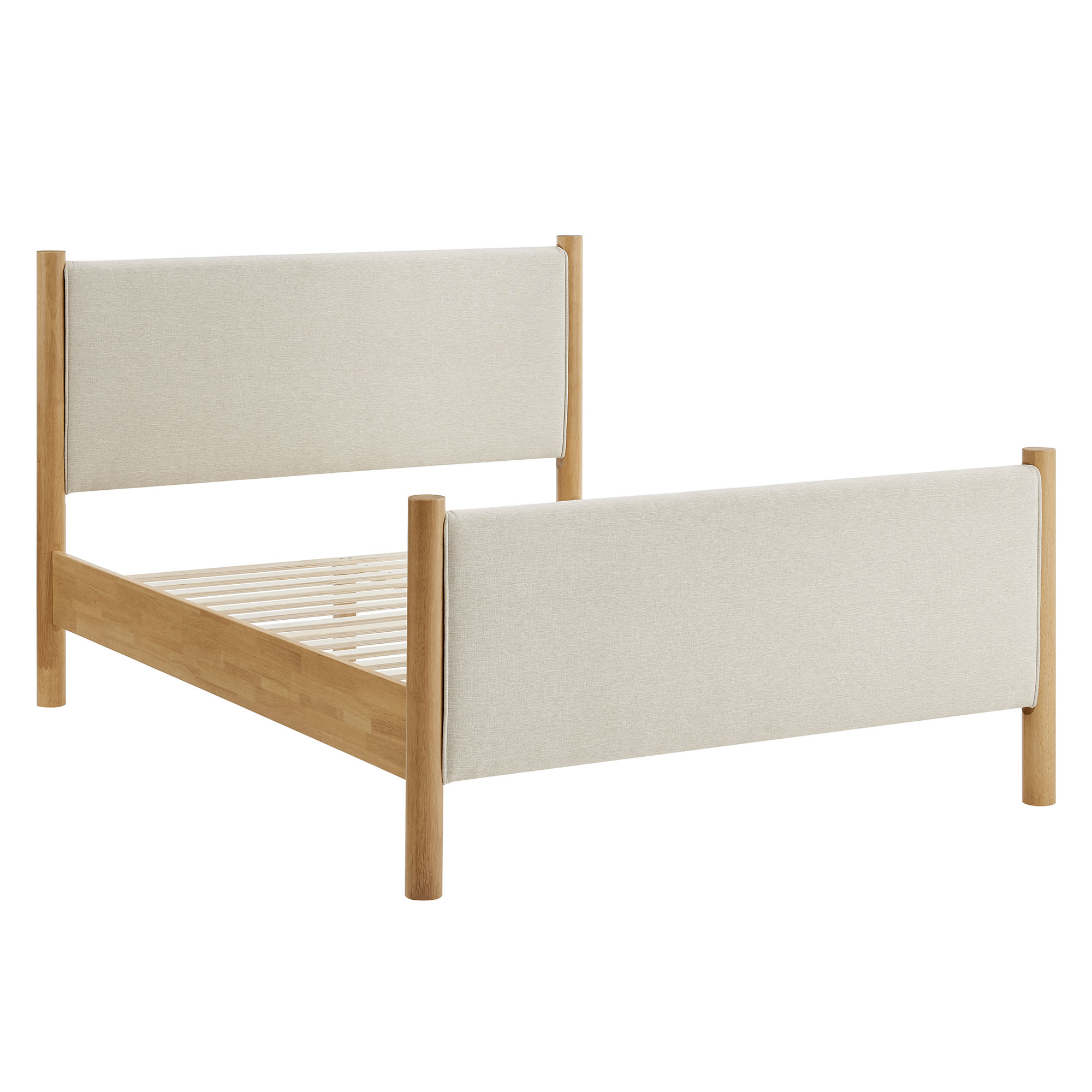 Maven Queen Size Fabric Upholstered Platform Bed
