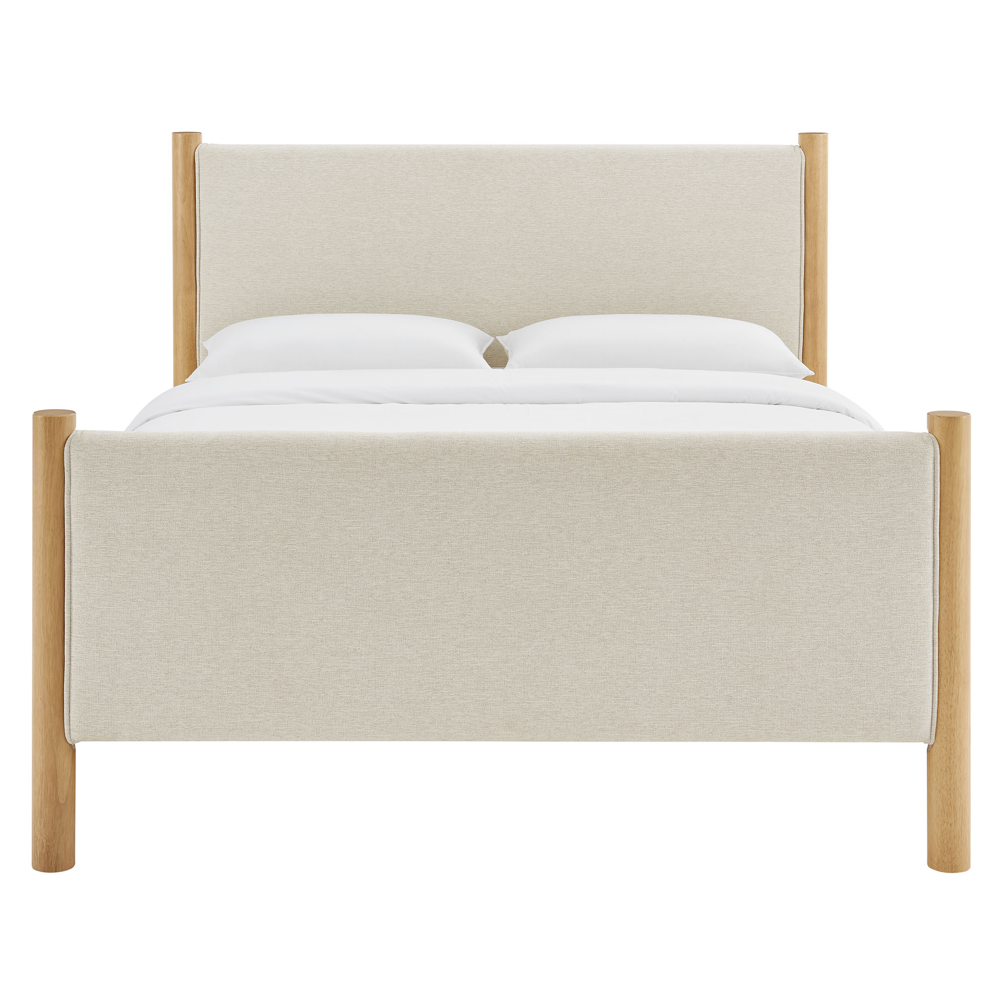 Maven Queen Size Fabric Upholstered Platform Bed