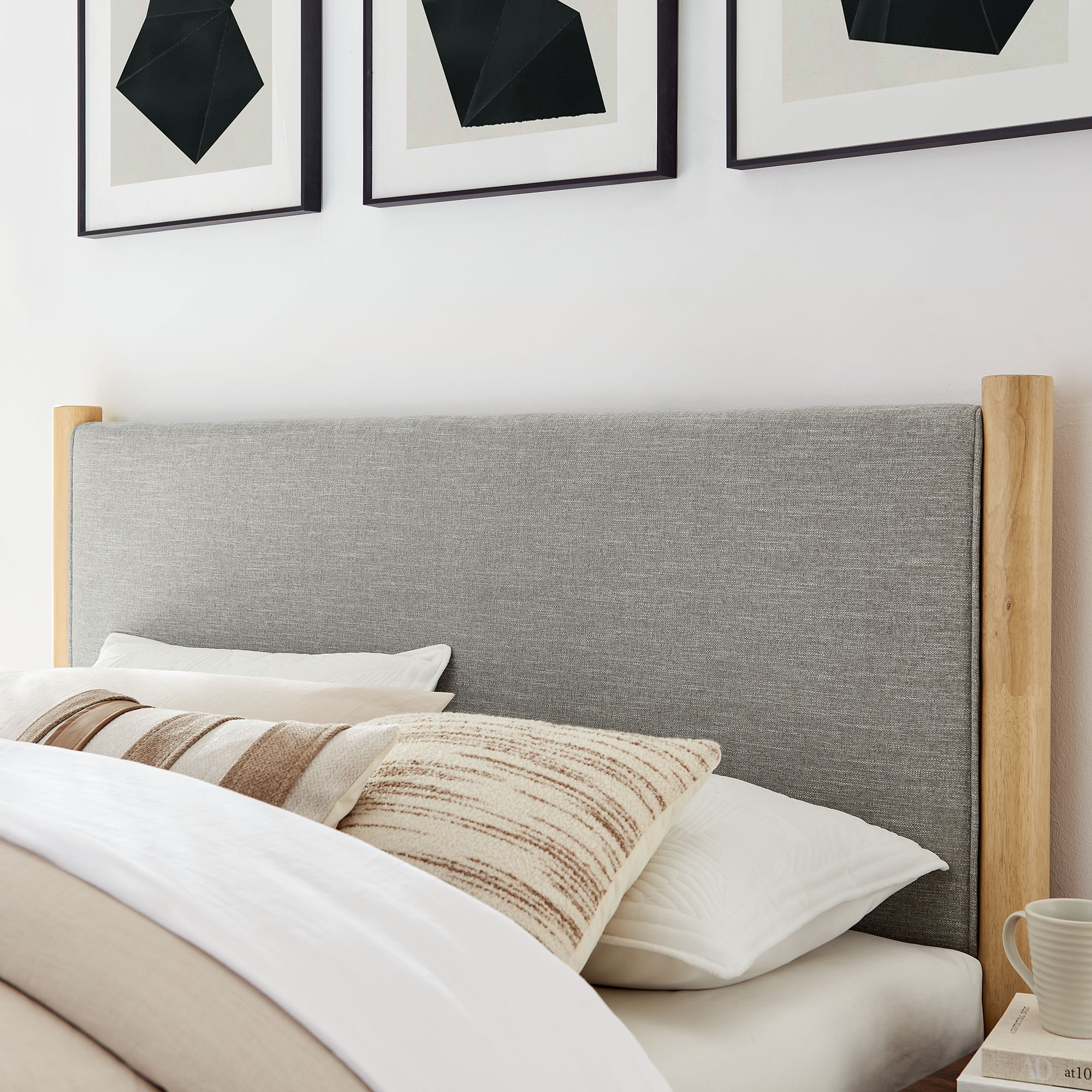 Maven Queen Size Fabric Upholstered Platform Bed