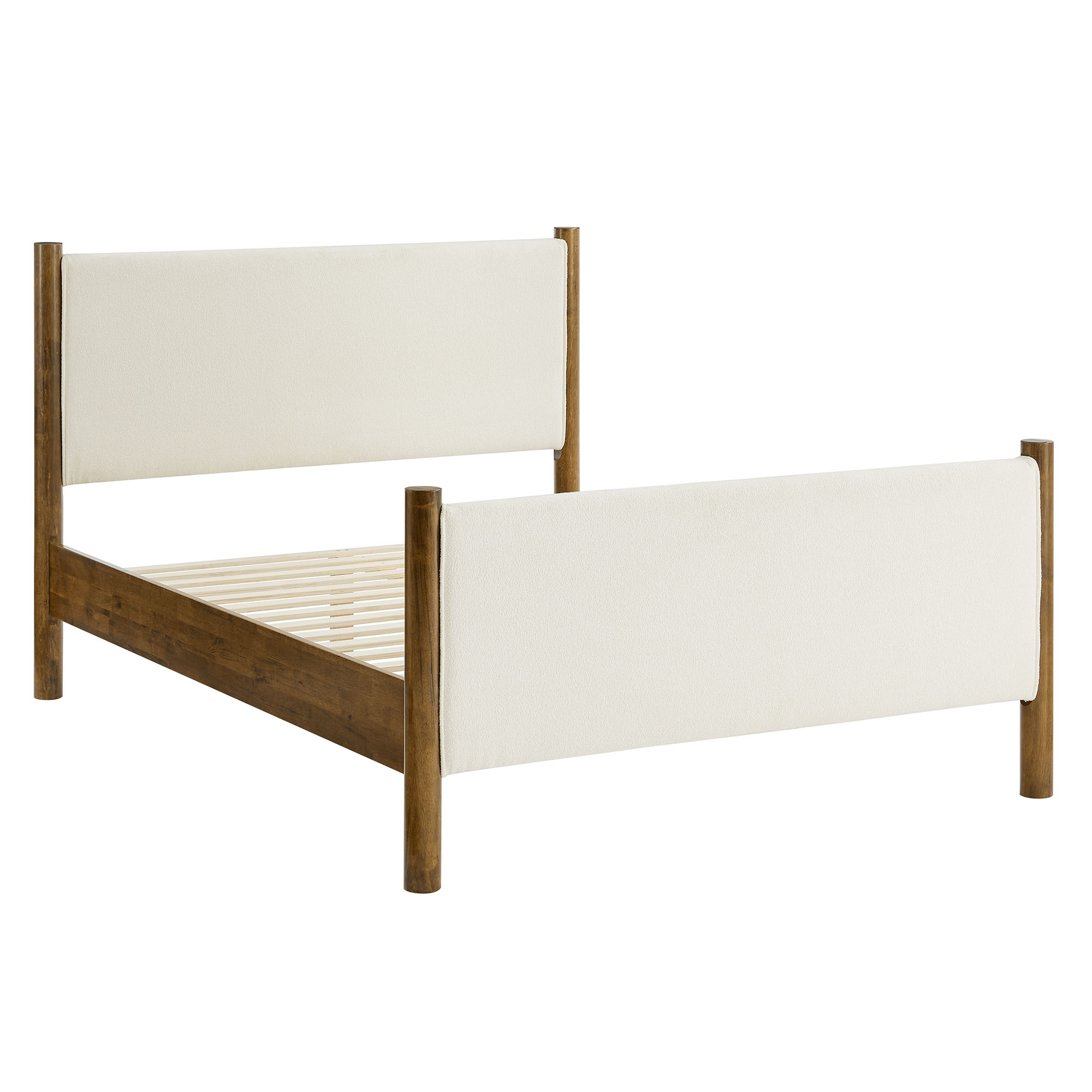 Maven Queen Size Boucle Upholstered Platform Bed