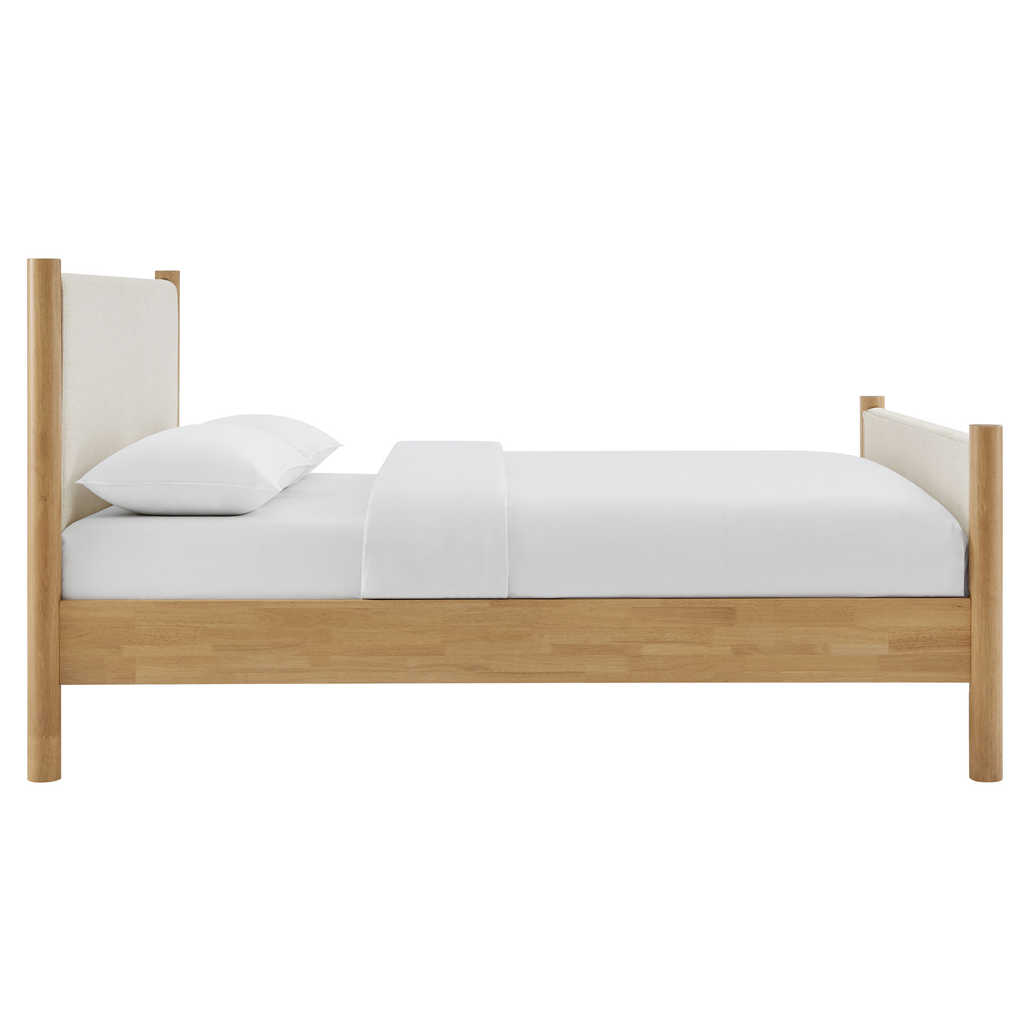 Maven King Size Fabric Upholstered Platform Bed