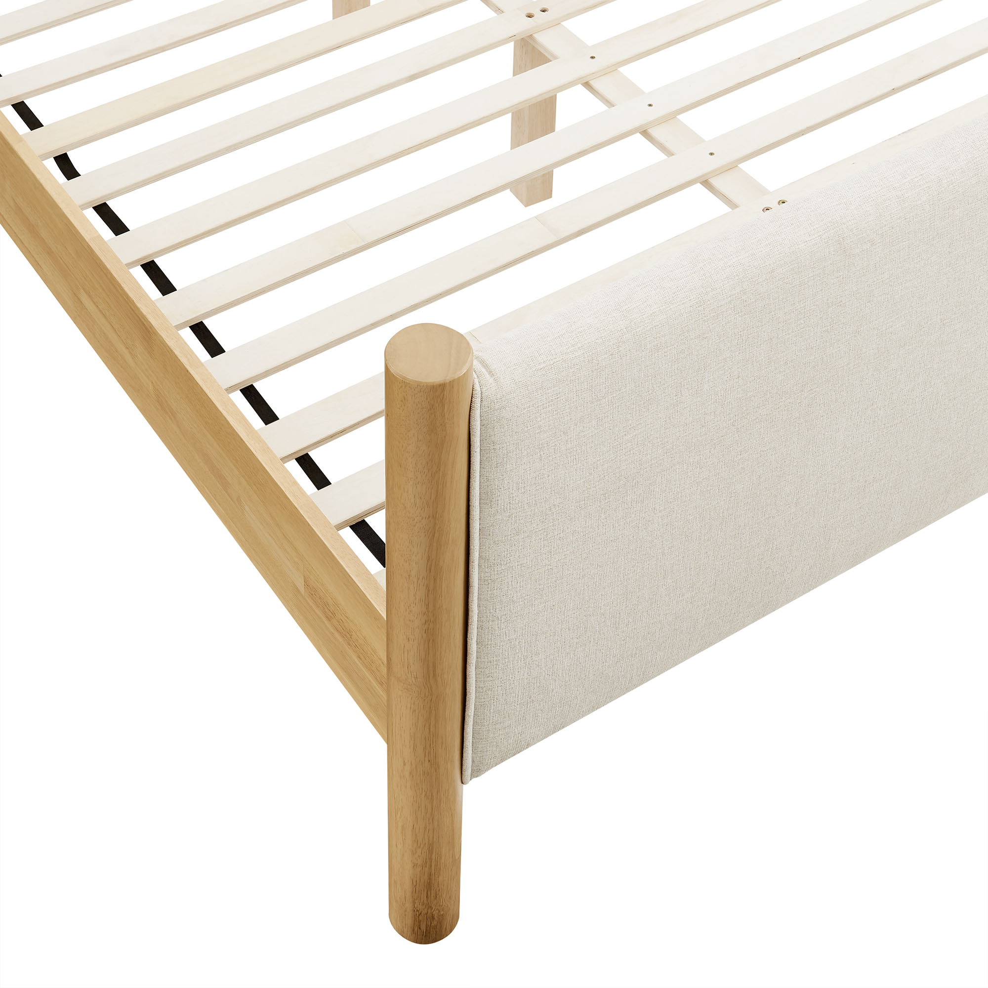 Maven King Size Fabric Upholstered Platform Bed
