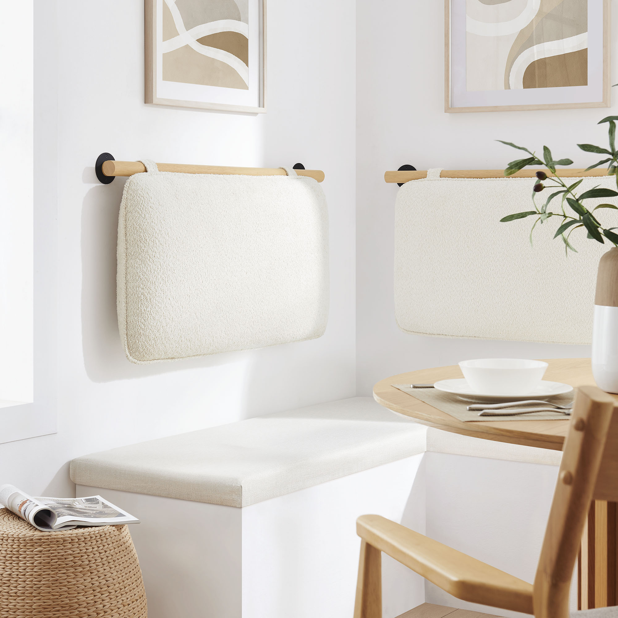 Anela Wall-Mounted Chenille Upholstered Headboard