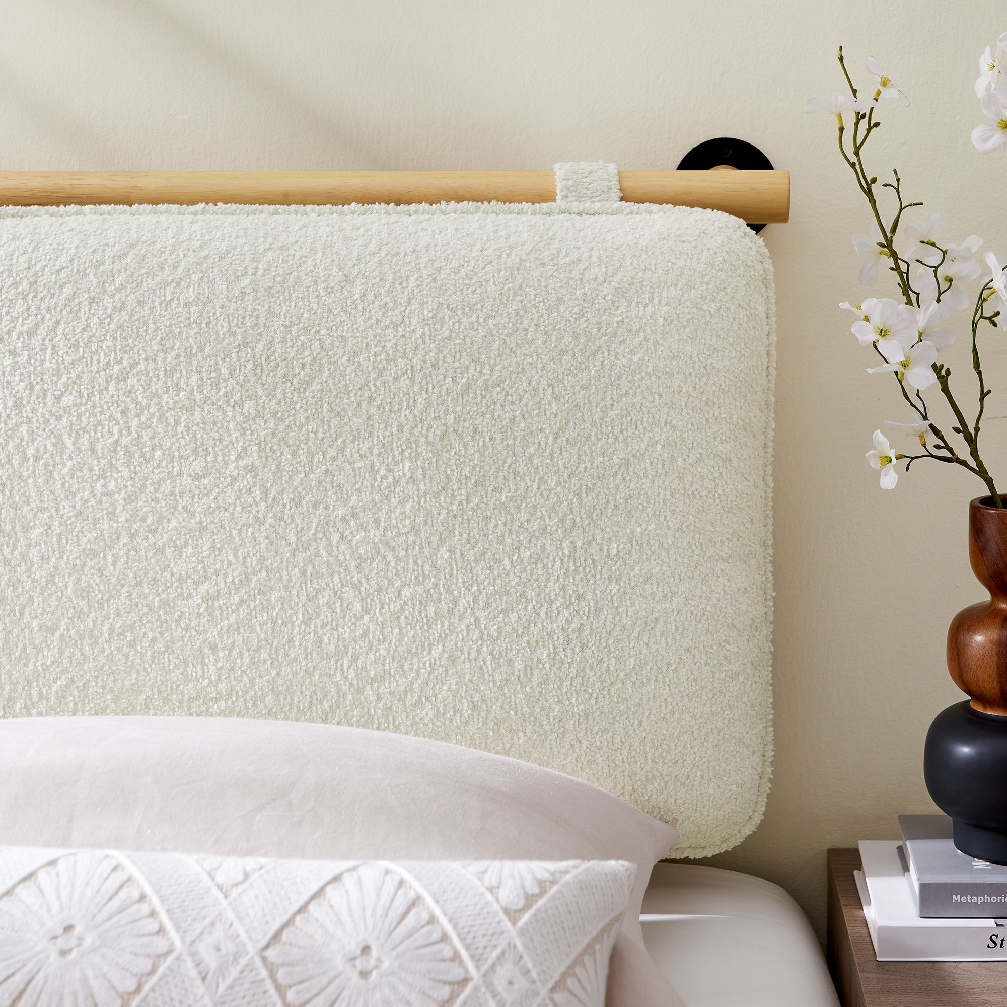 Anela Wall-Mounted Chenille Upholstered Headboard