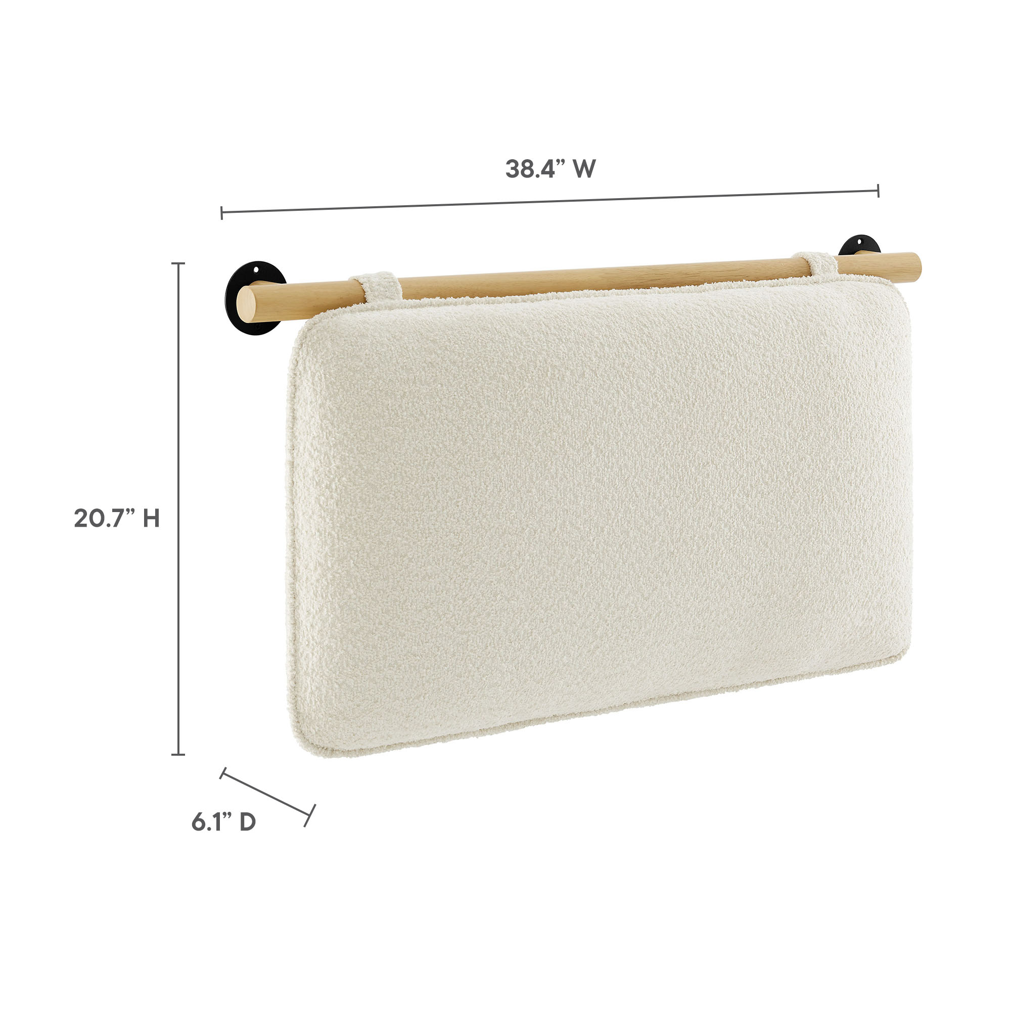 Anela Wall-Mounted Chenille Upholstered Headboard