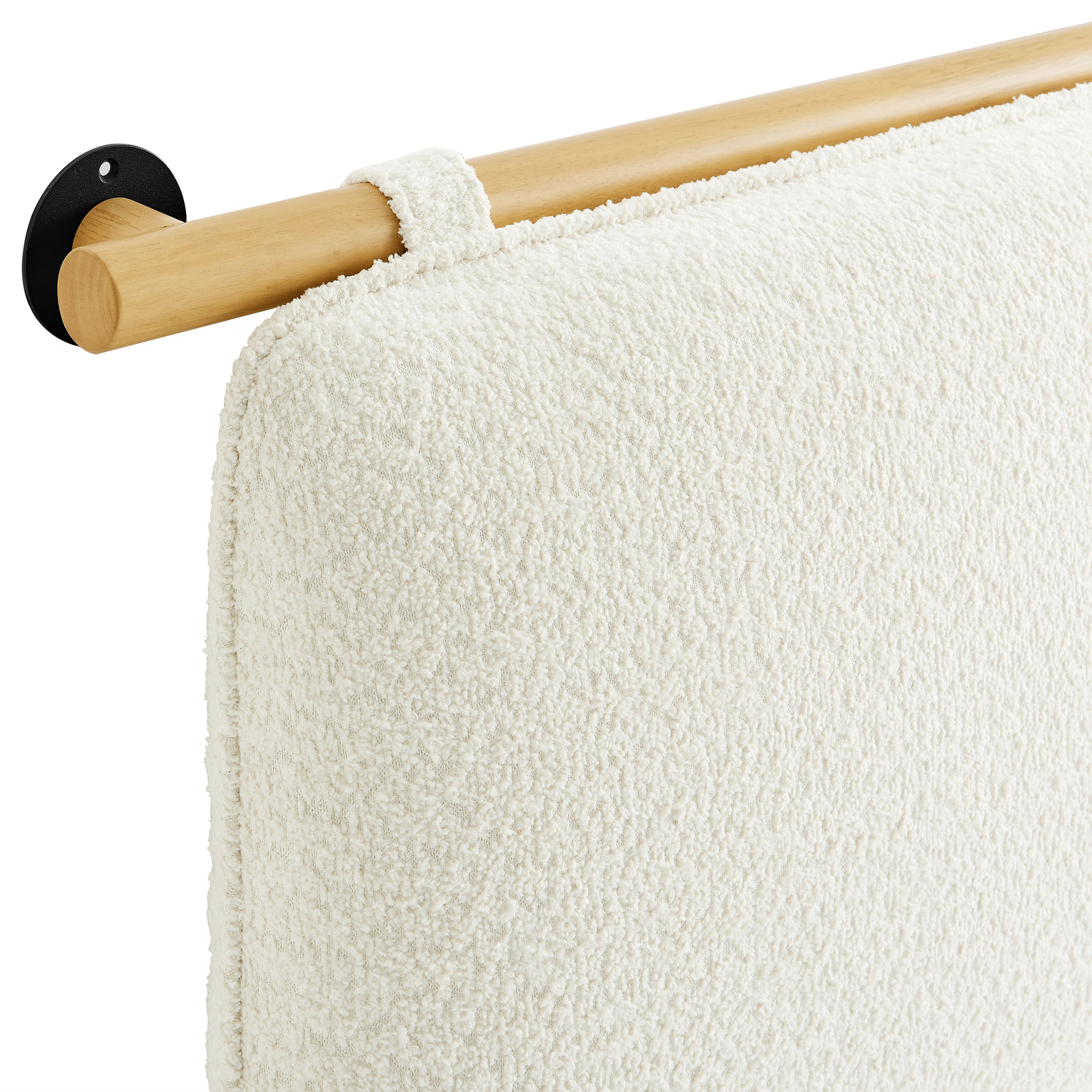 Anela Wall-Mounted Chenille Upholstered Queen Headboard