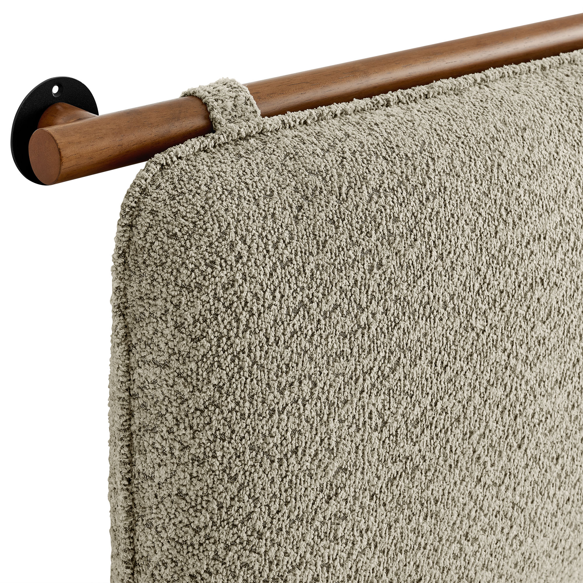 Anela Wall-Mounted Chenille Upholstered Queen Headboard