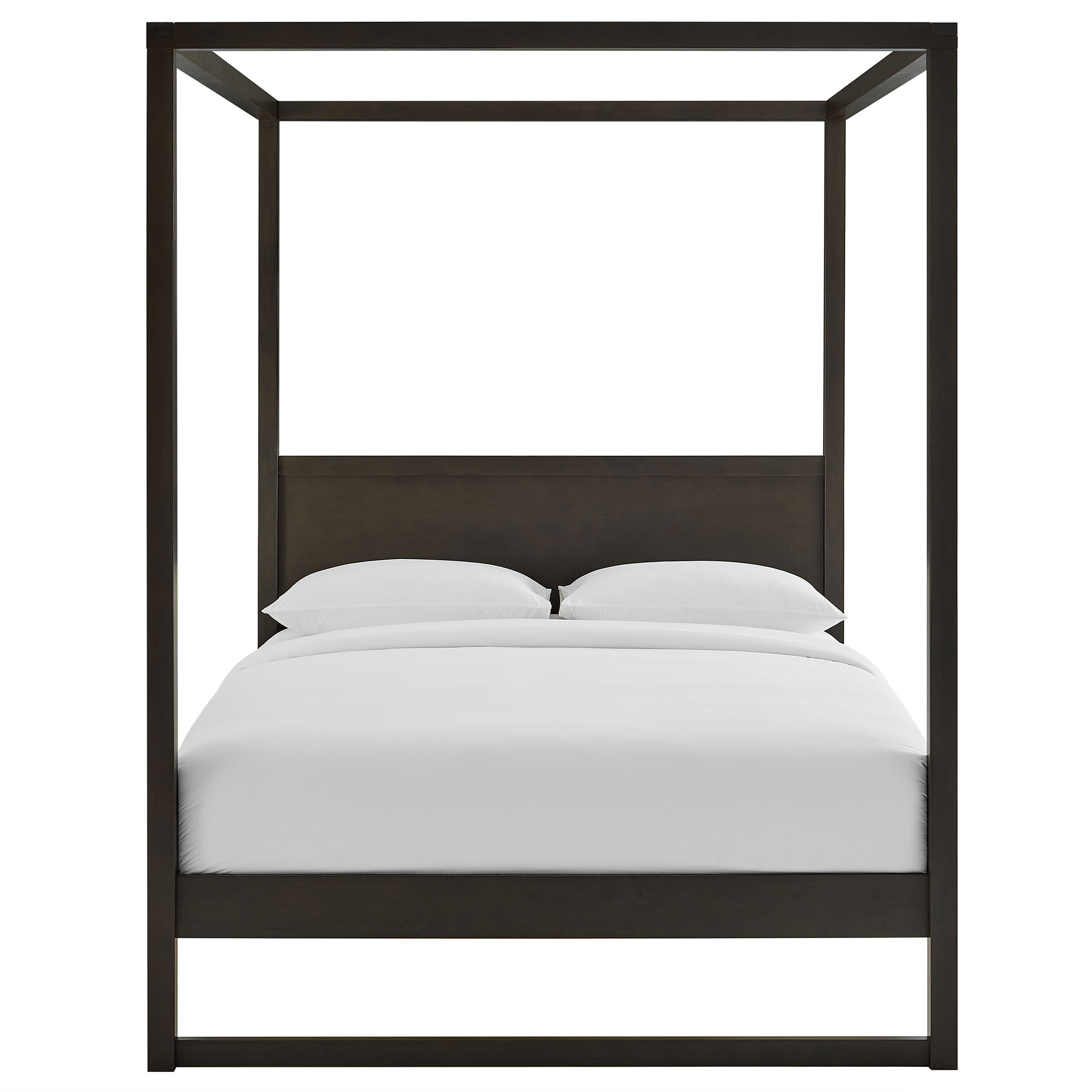 Alva Queen Wood Canopy Platform Bed