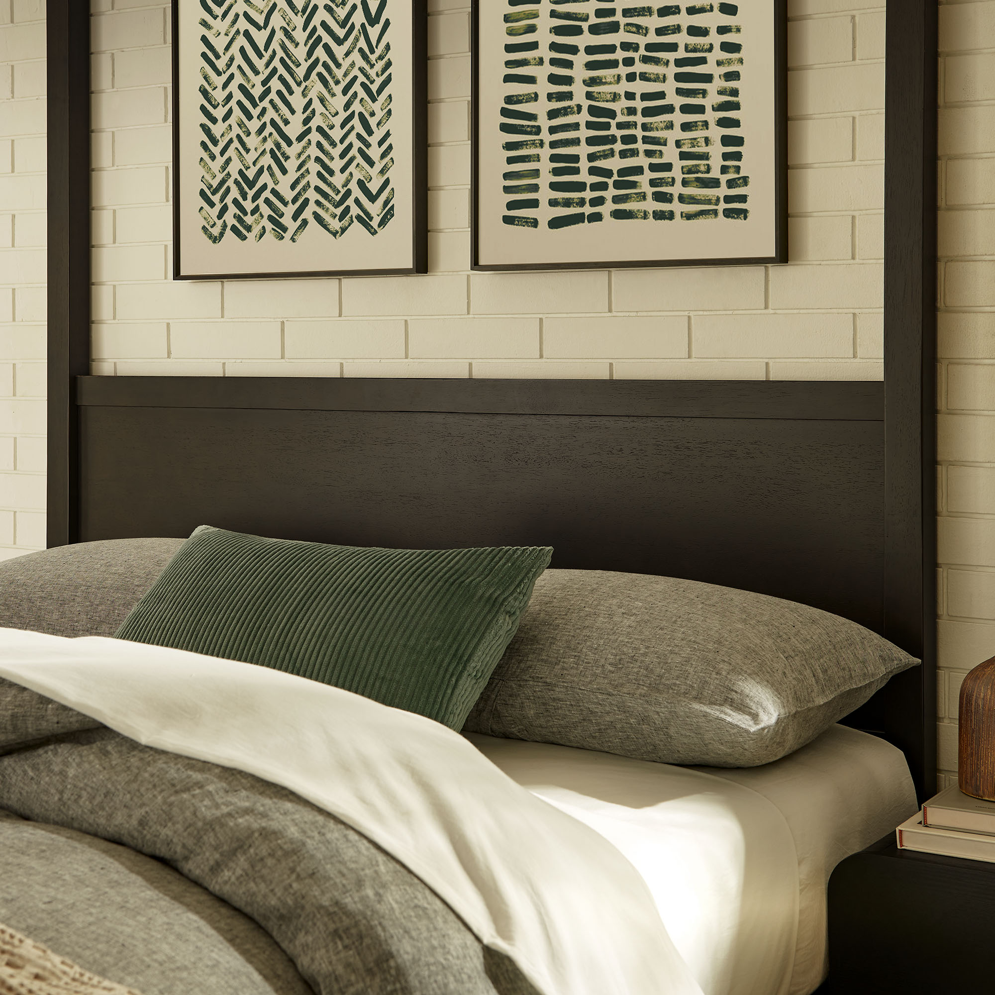Alva King Wood Canopy Platform Bed