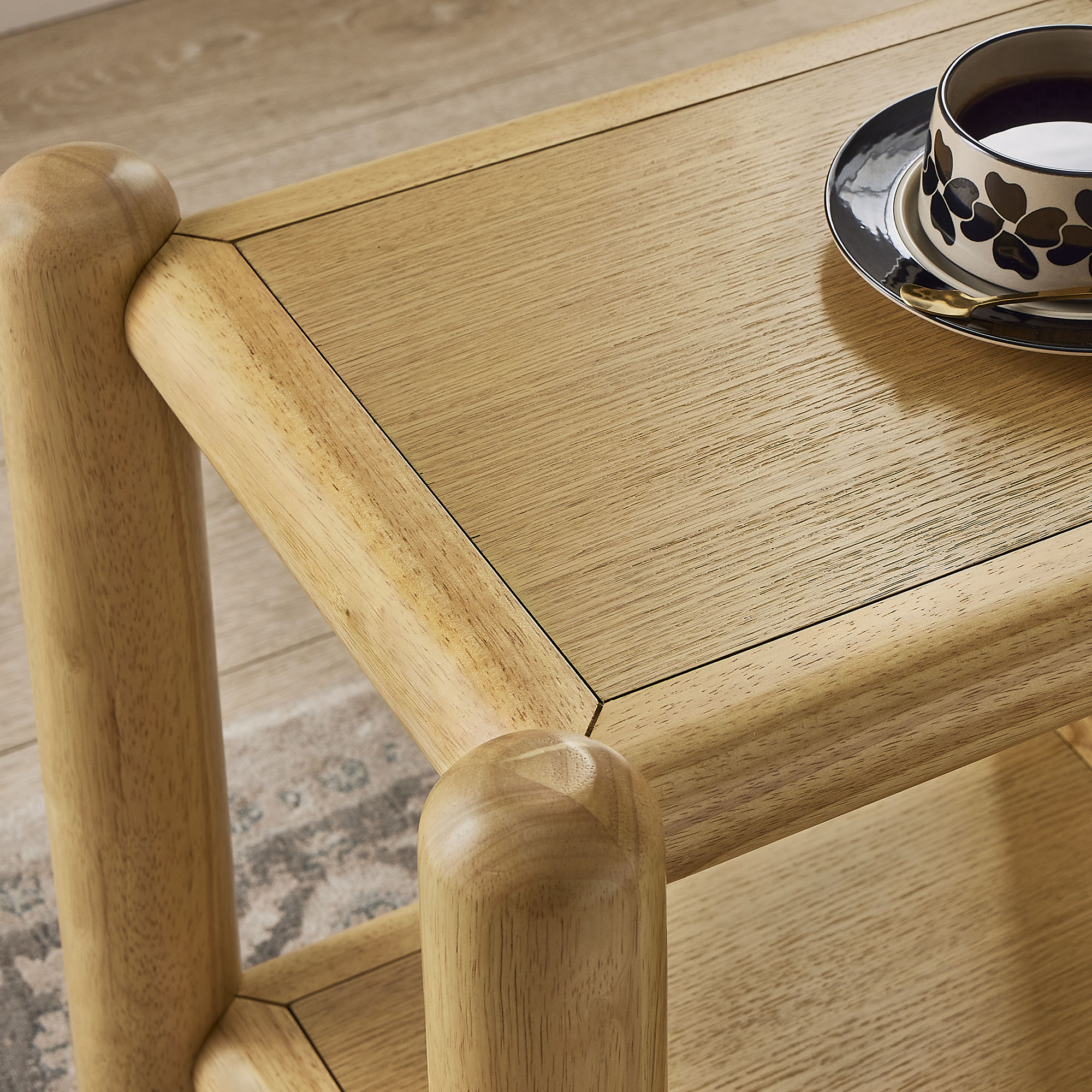 Arcus Rectangular 2-Tier Side Table
