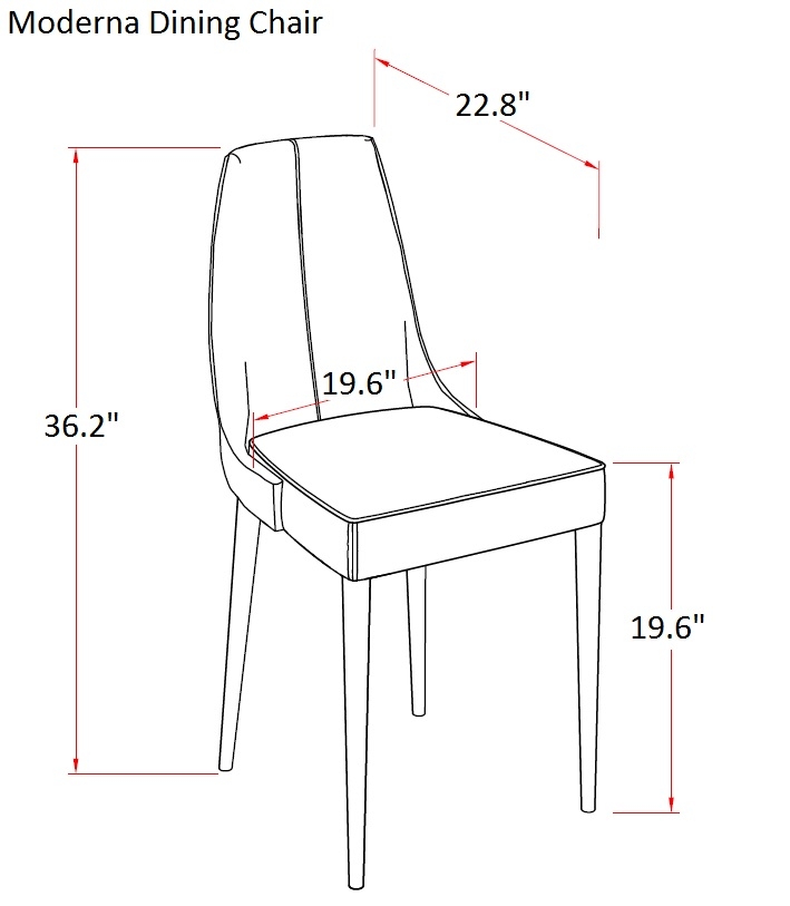 Moderna Leatherette Dining Chair