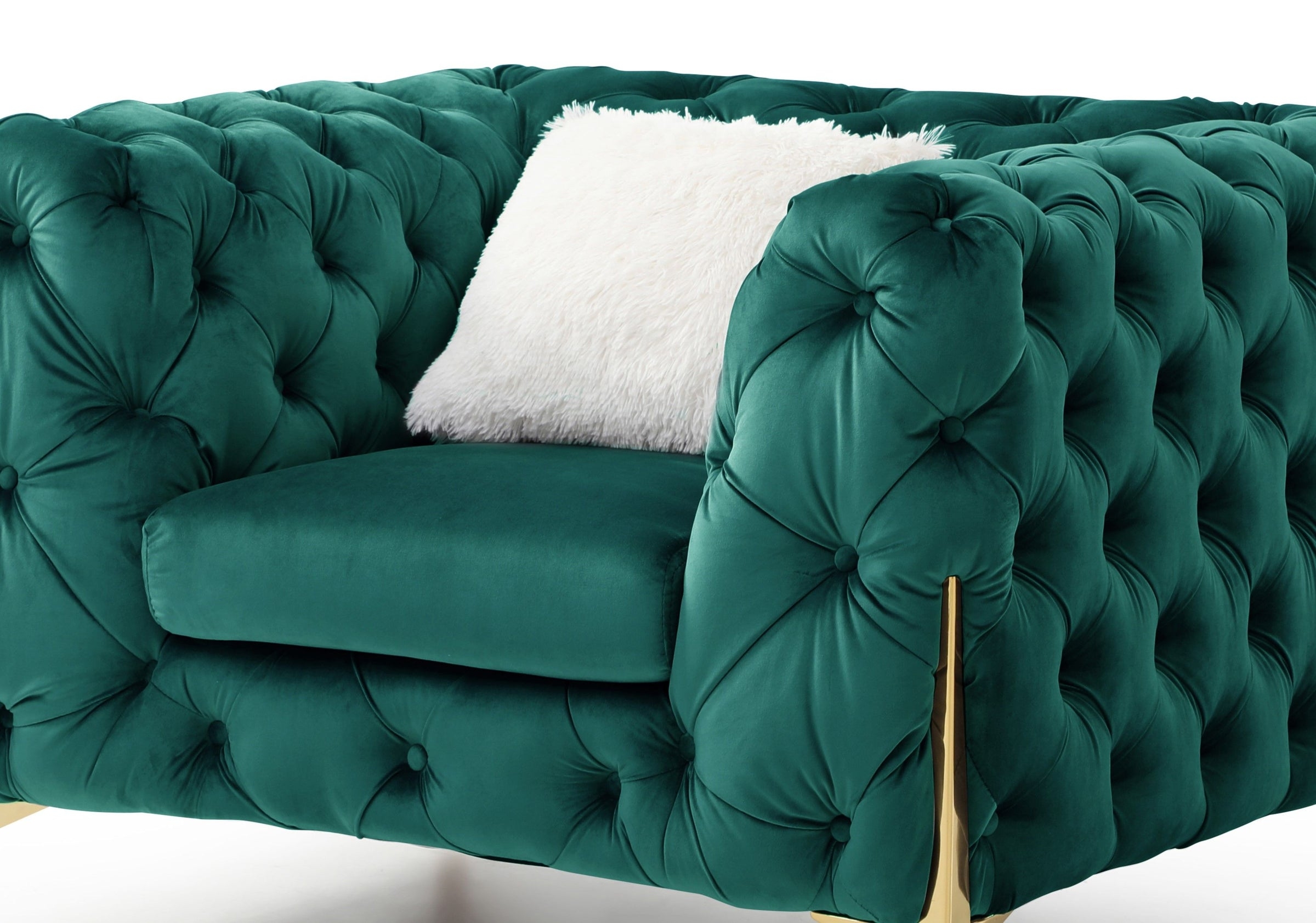 Moderno Tufted Velvet Living Room Set