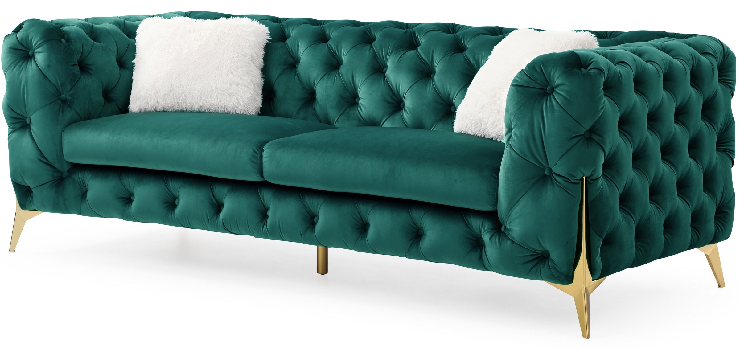 Moderno Tufted Velvet Living Room Set
