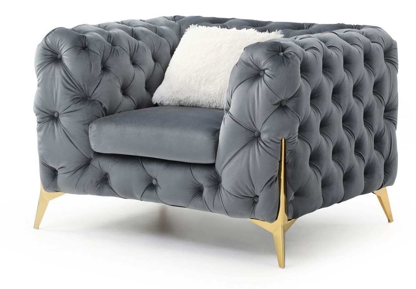 Moderno Tufted Velvet Living Room Set