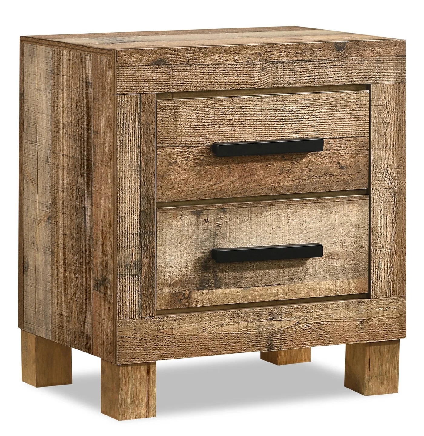 SM 8311 Wood Panel Bedroom Set w/Bookcase Headboard